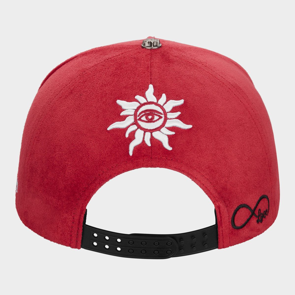 GS Insignia Leather/Suede Hat (Red/Black)