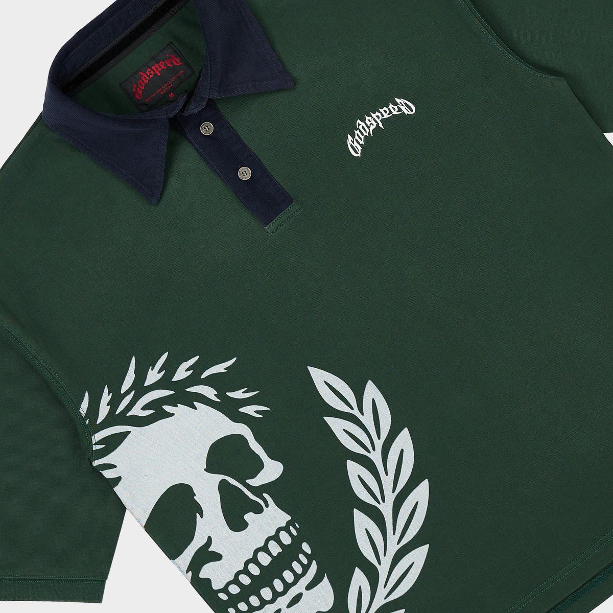 Godspeed “Victor Oversized Crest Polo (Green/Navy)"