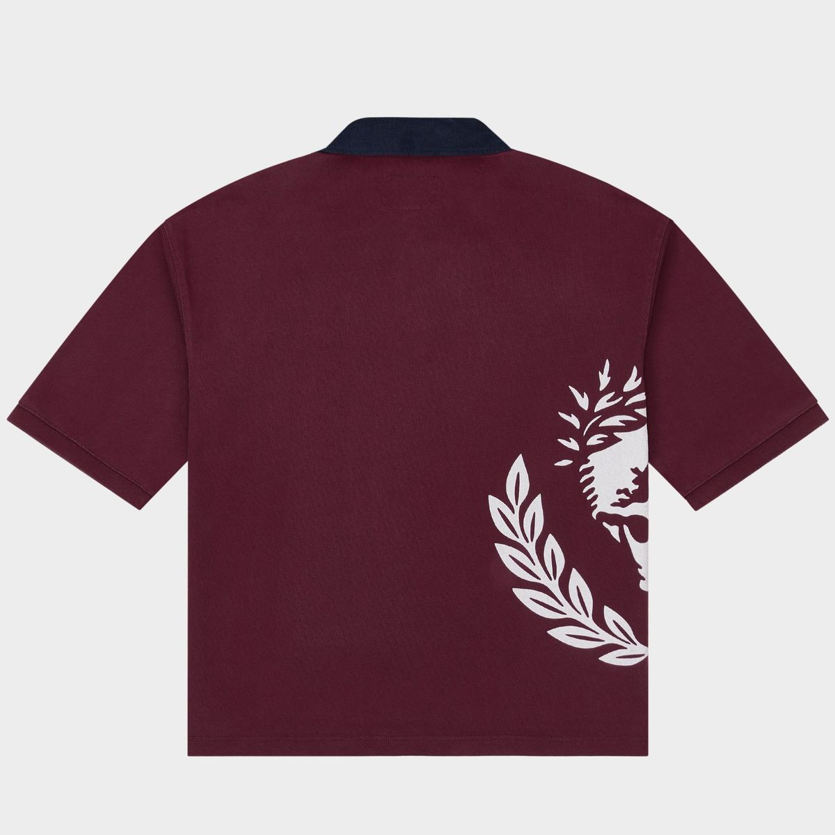 Godspeed “Victor Oversized Crest Polo" (Burgundy/Navy)
