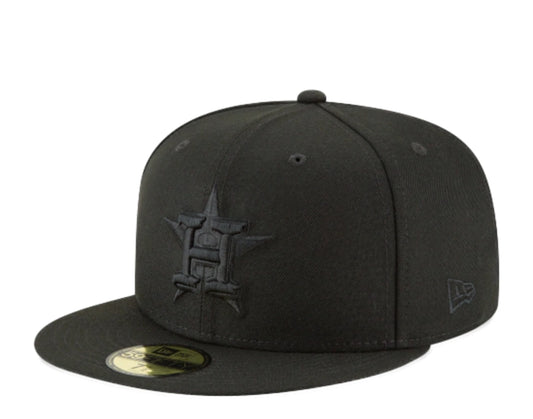 New Era 59Fifty Fitted "Houston Astros" (ALL BLACK)