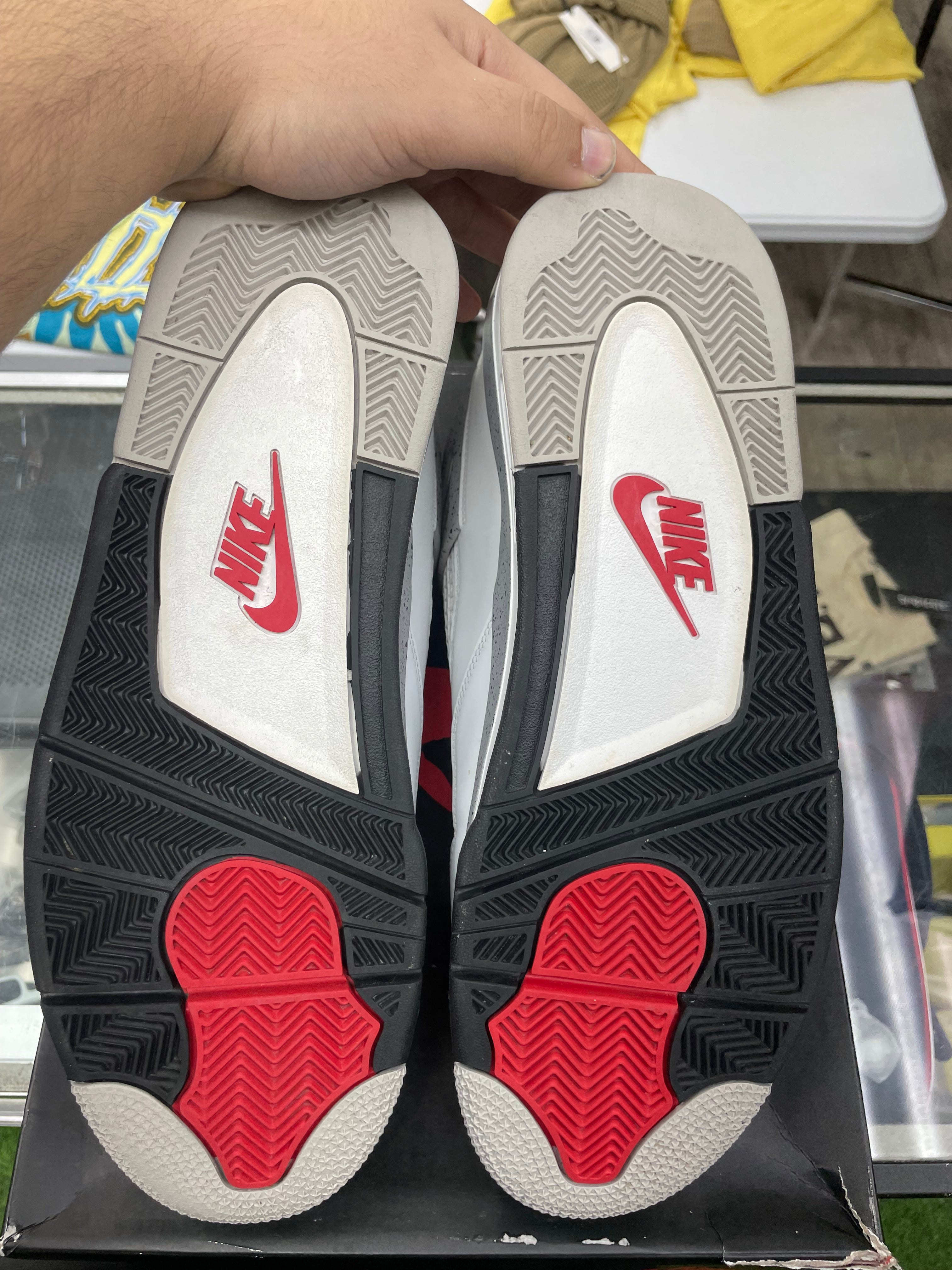 Air Jordan Retro 4 “White Cement” *Size 15 Preowned*