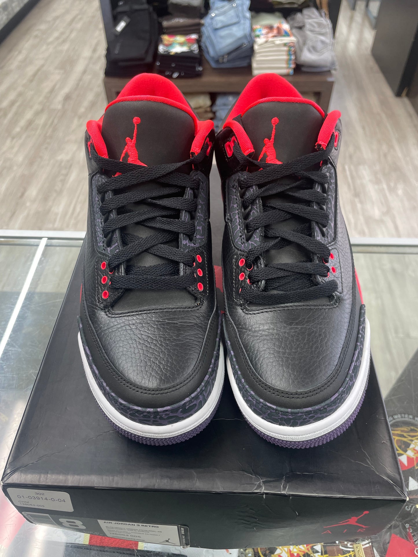 Air Jordan Retro 3 "Crimson" *Size 8 Preowned*