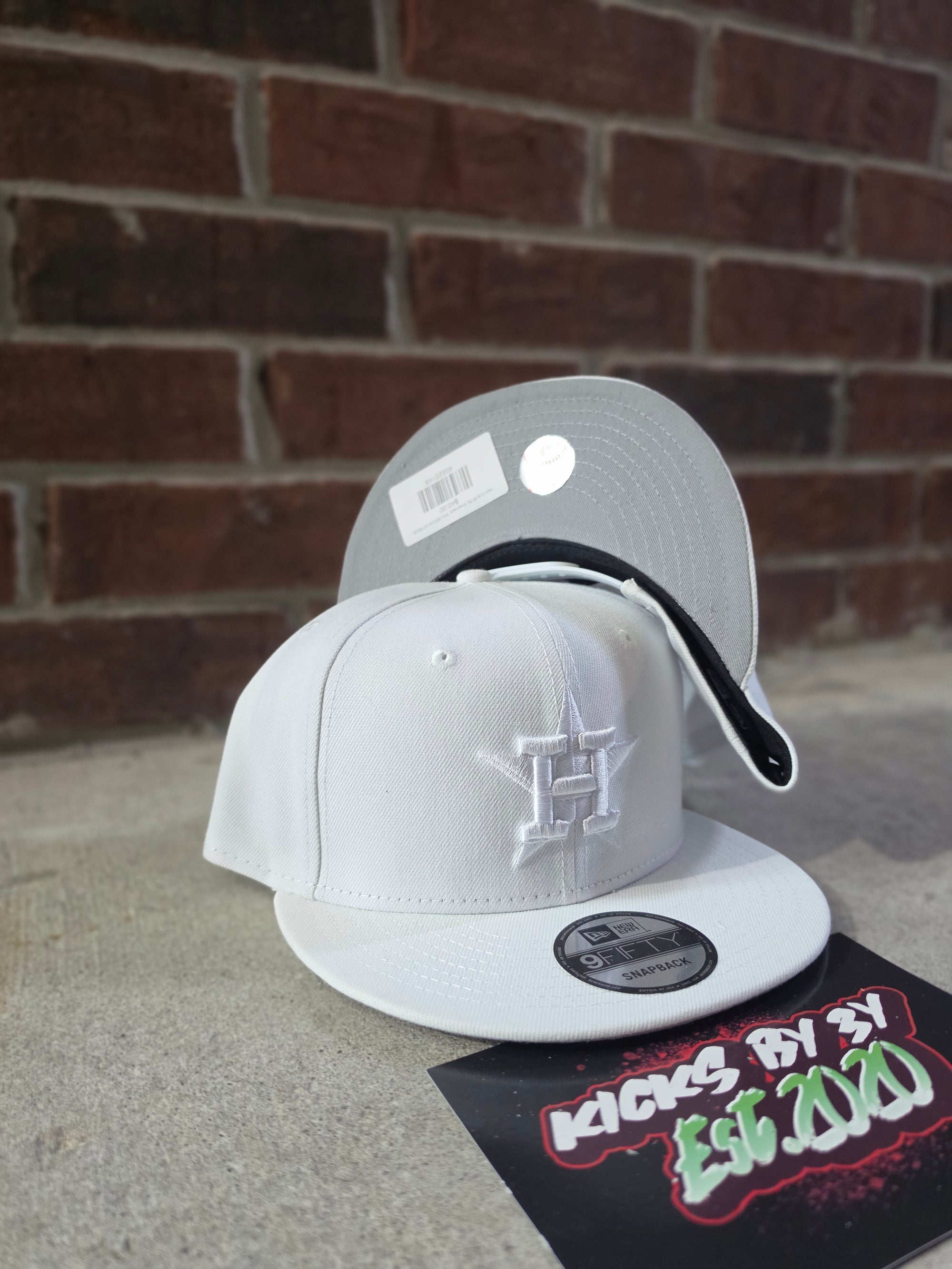 New Era 9Fifty Snapback "HOUSTON ASTROS" TRIPLE WHITE 60440169