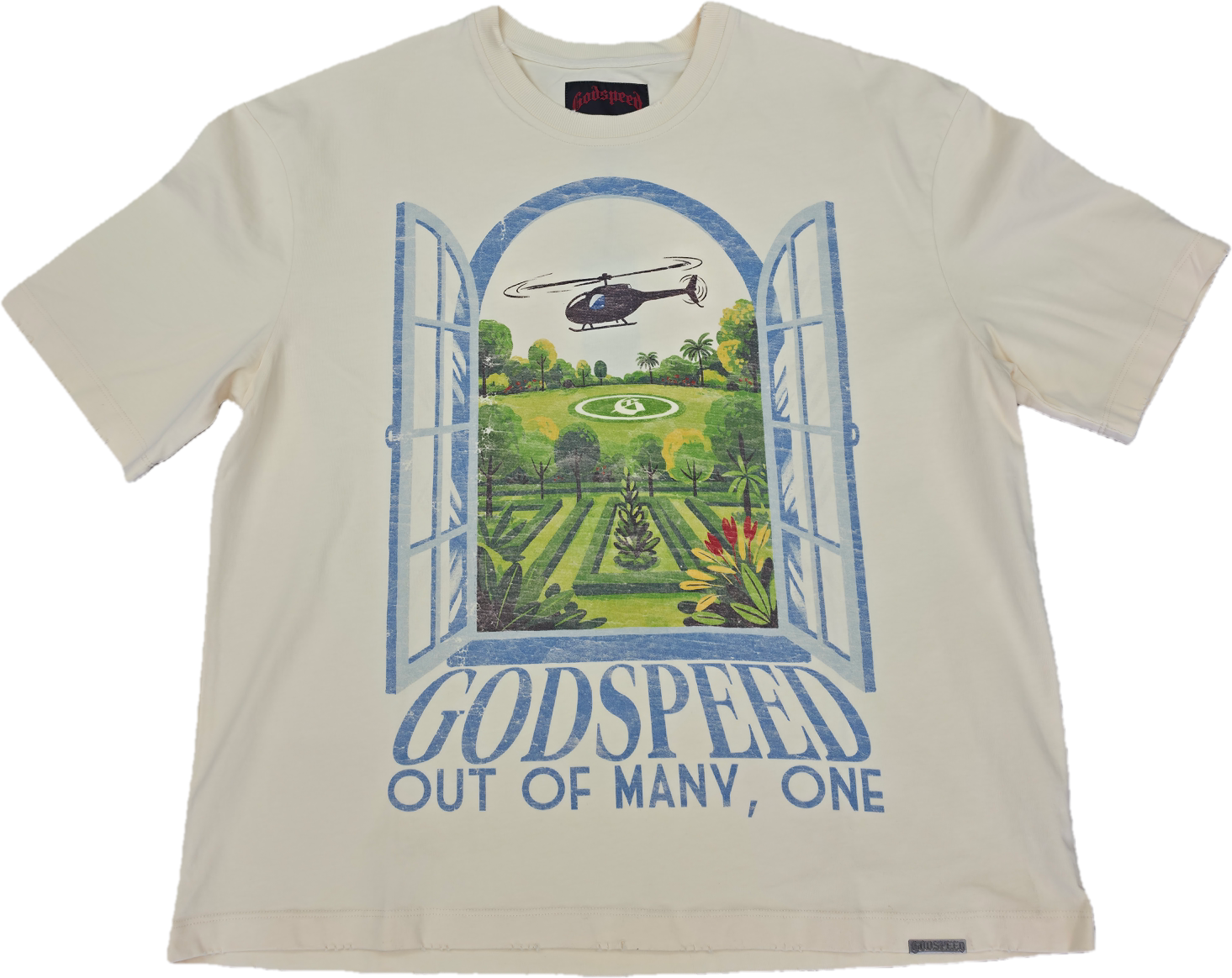 Godspeed “Helipad Dreams T-shirt (Bone)”