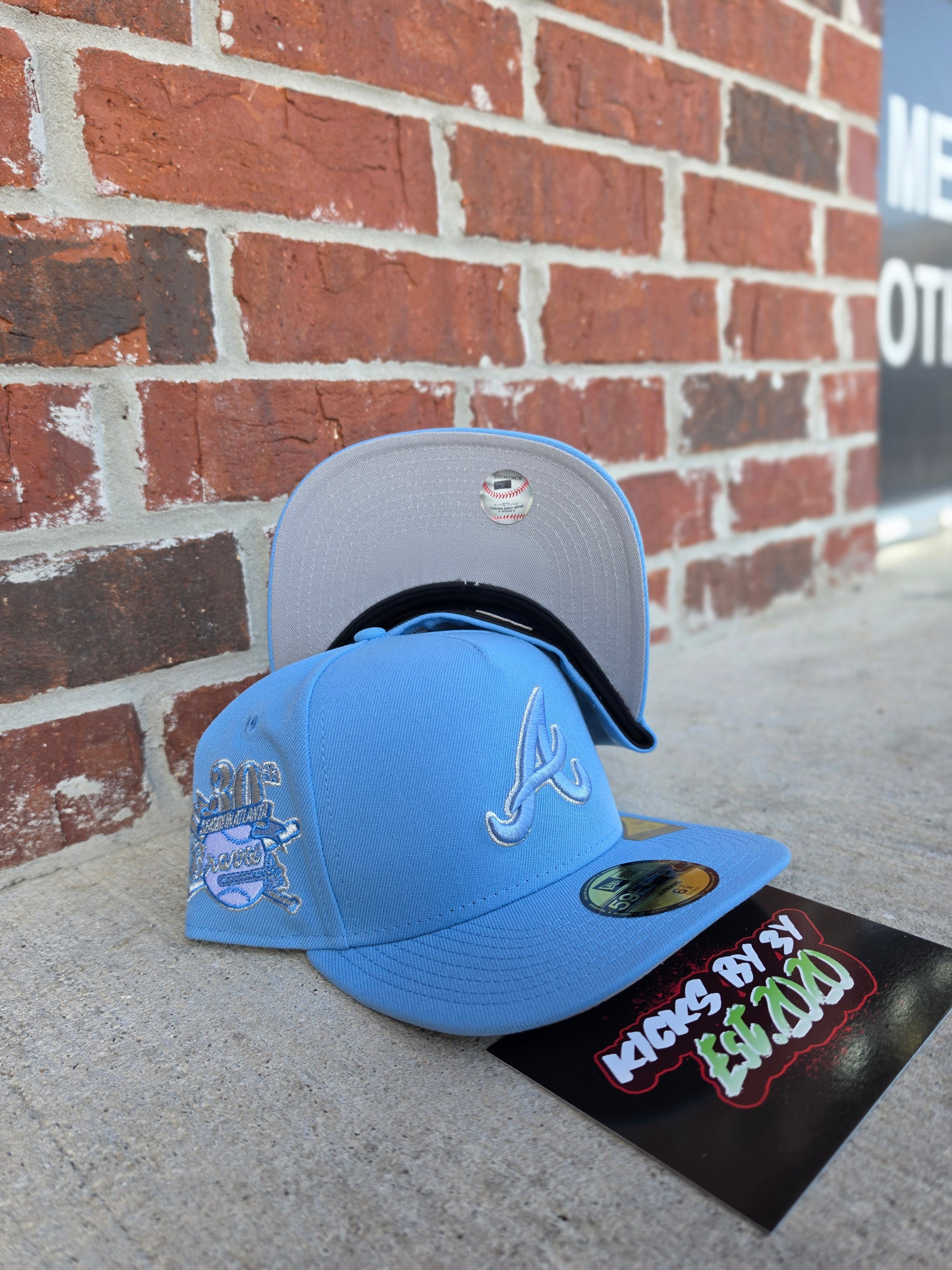 New Era 59Fifty Fitted A-Frame "Atlanta Braves" 30th Year Anniversary Triple Blue