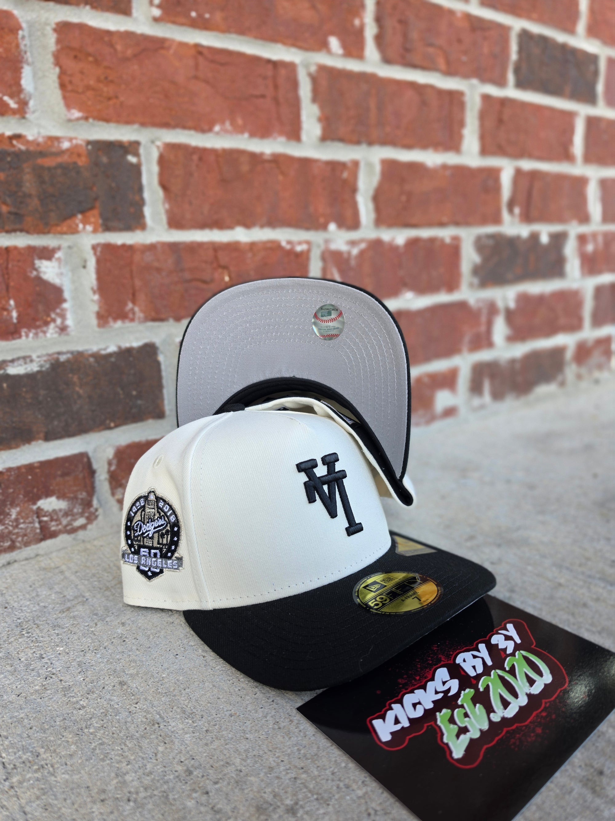 New Era 59Fifty Fitted A-Frame "Los Angeles Dodgers" 60 Year Anniversary Black/Cream
