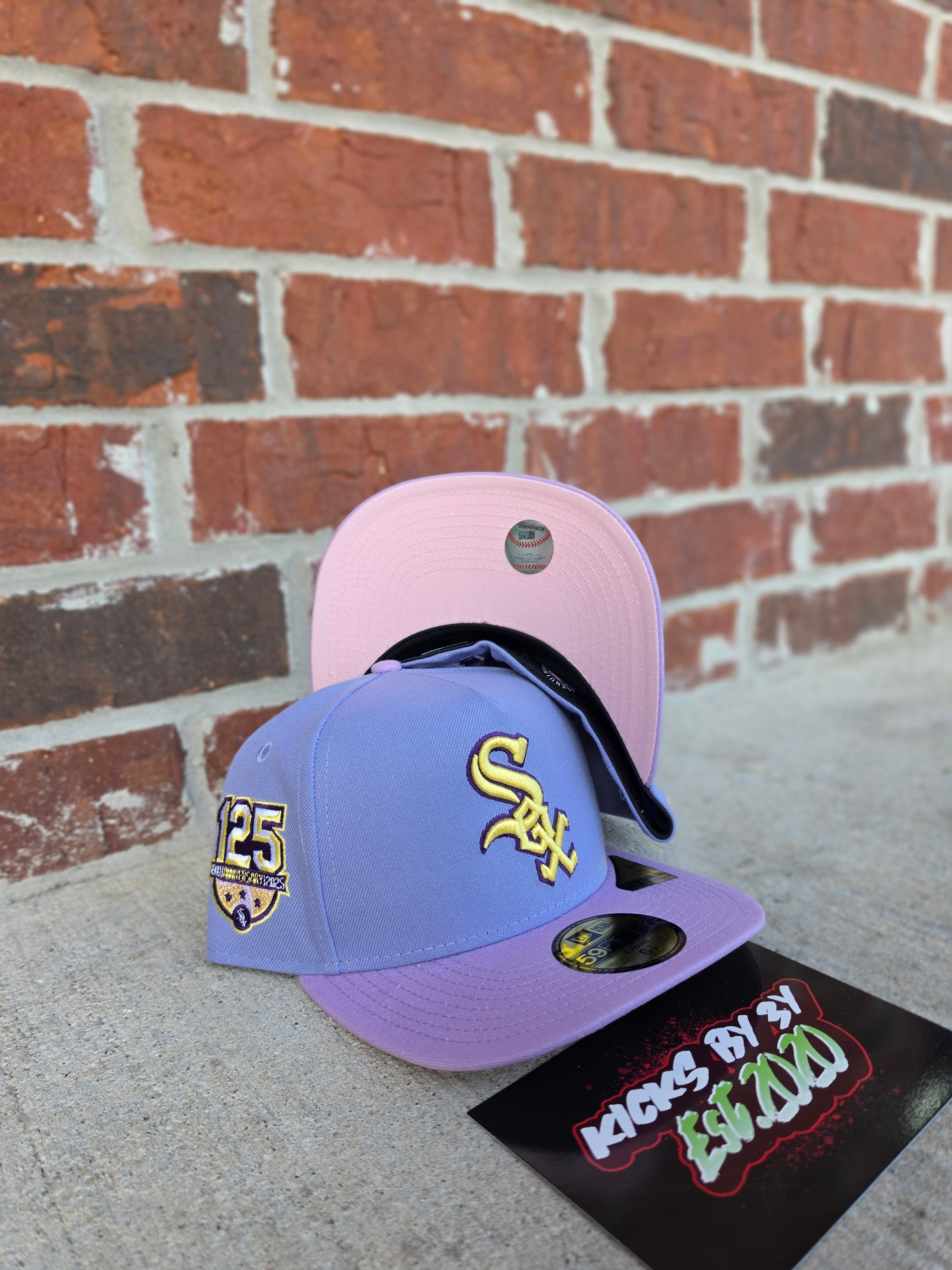 New Era 59Fifty Fitted A-Frame "Chicago White Sox" 125th Year Anniversary Violet Purple