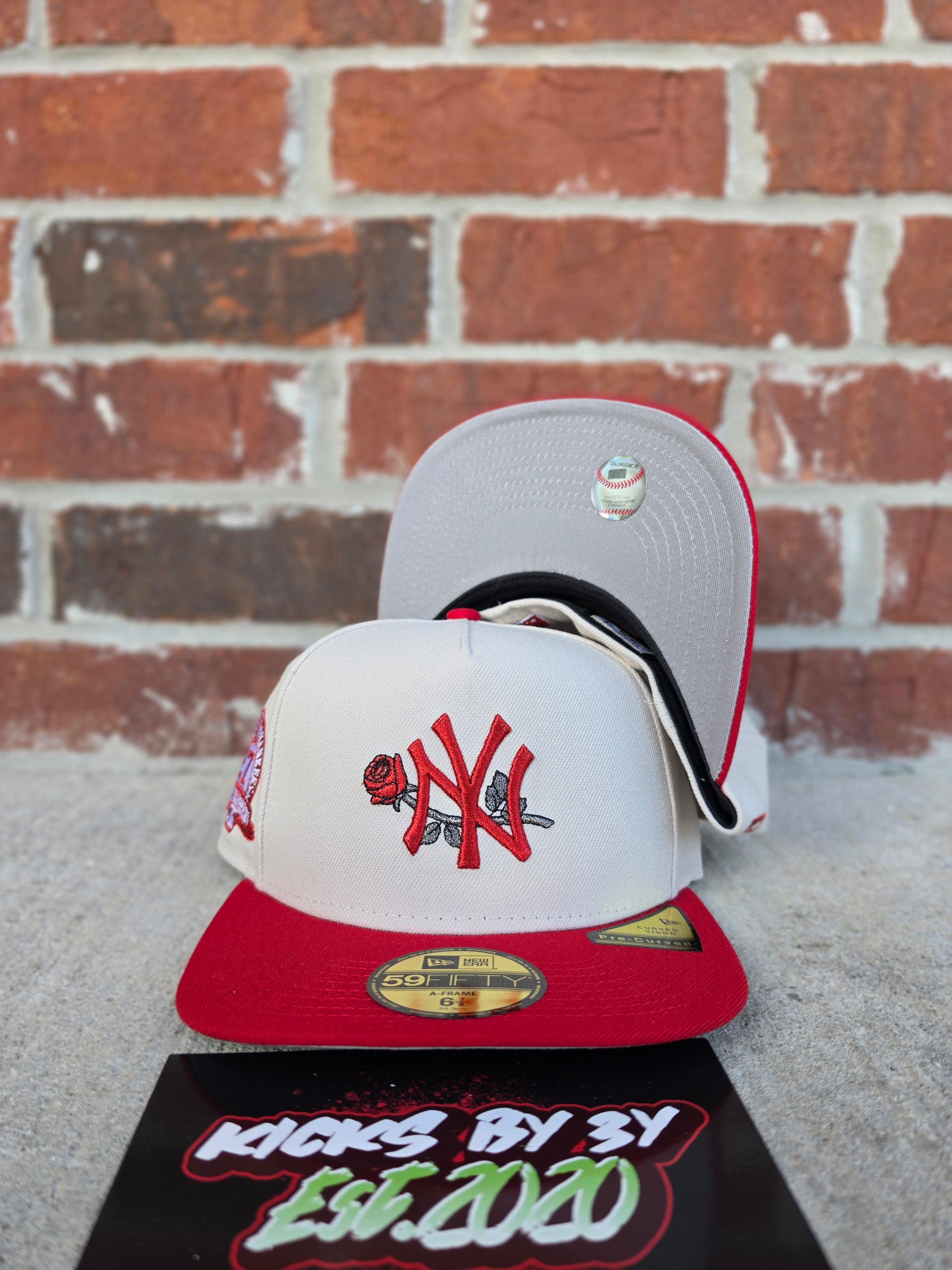 New Era 59Fifty Fitted A-Frame "New York Yankees" Red Roses 27x Champions
