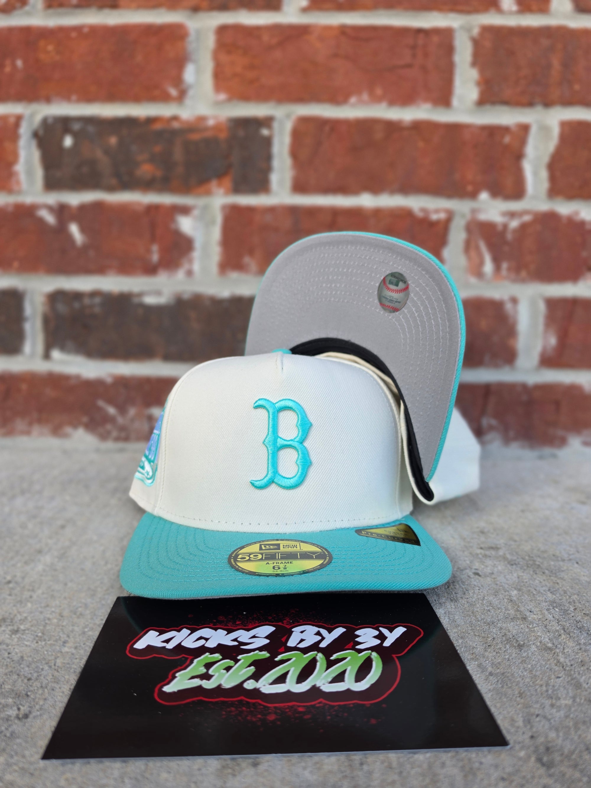 New Era 59Fifty Fitted A-Frame "Boston Red Sox" Teal/Cream All star Game '99