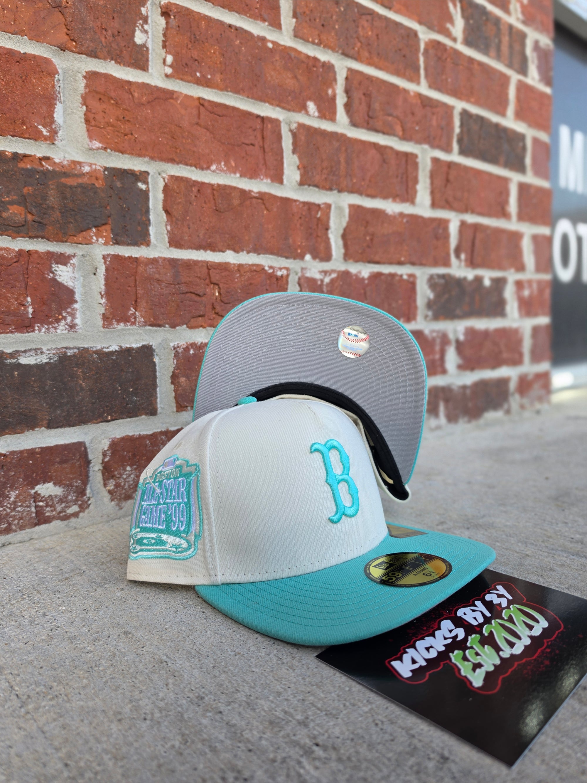 New Era 59Fifty Fitted A-Frame "Boston Red Sox" Teal/Cream All star Game '99