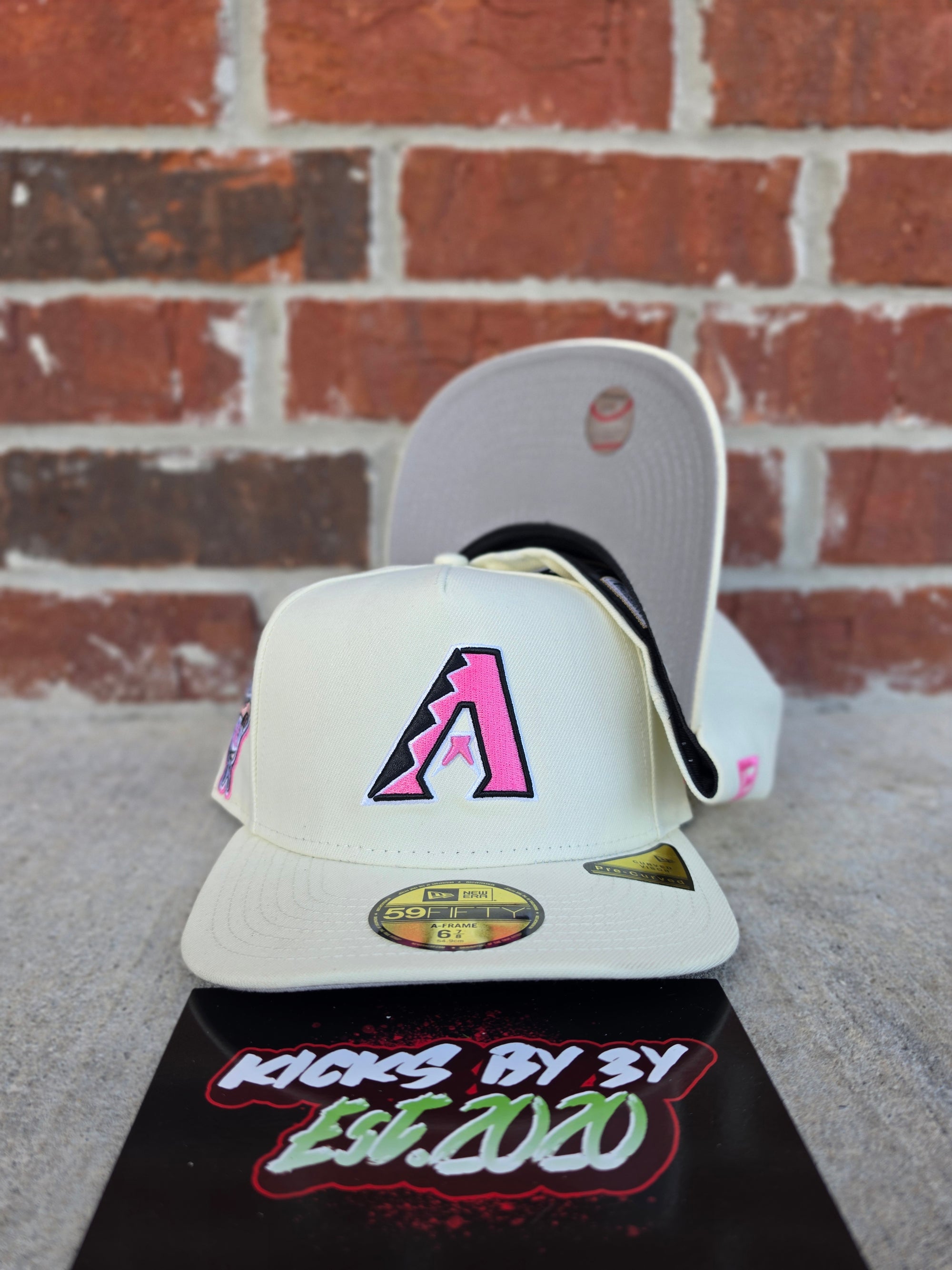 New Era 59Fifty Fitted A-Frame "Arizona Diamondbacks" '98 Season Cream/Pink