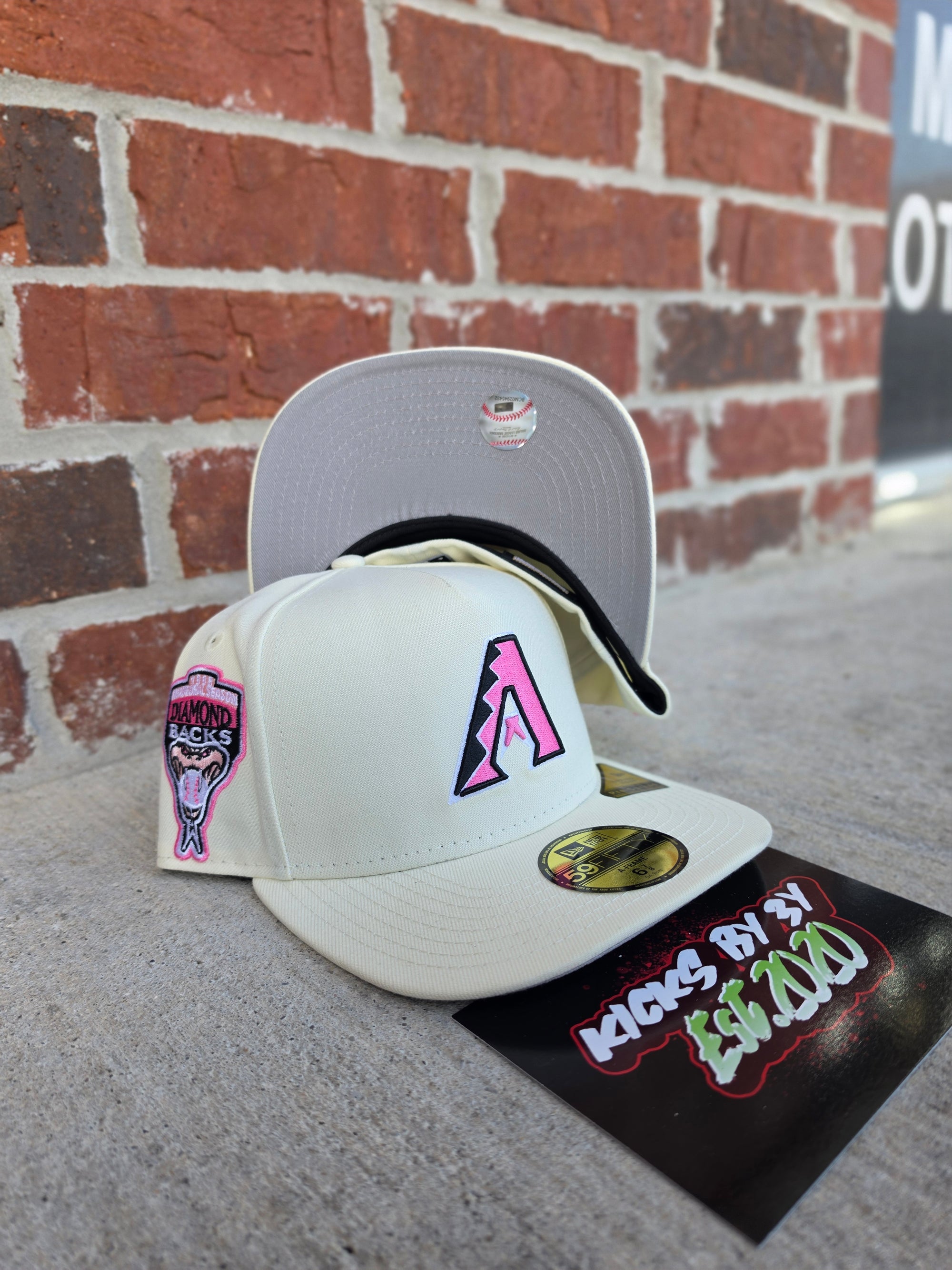 New Era 59Fifty Fitted A-Frame "Arizona Diamondbacks" '98 Season Cream/Pink
