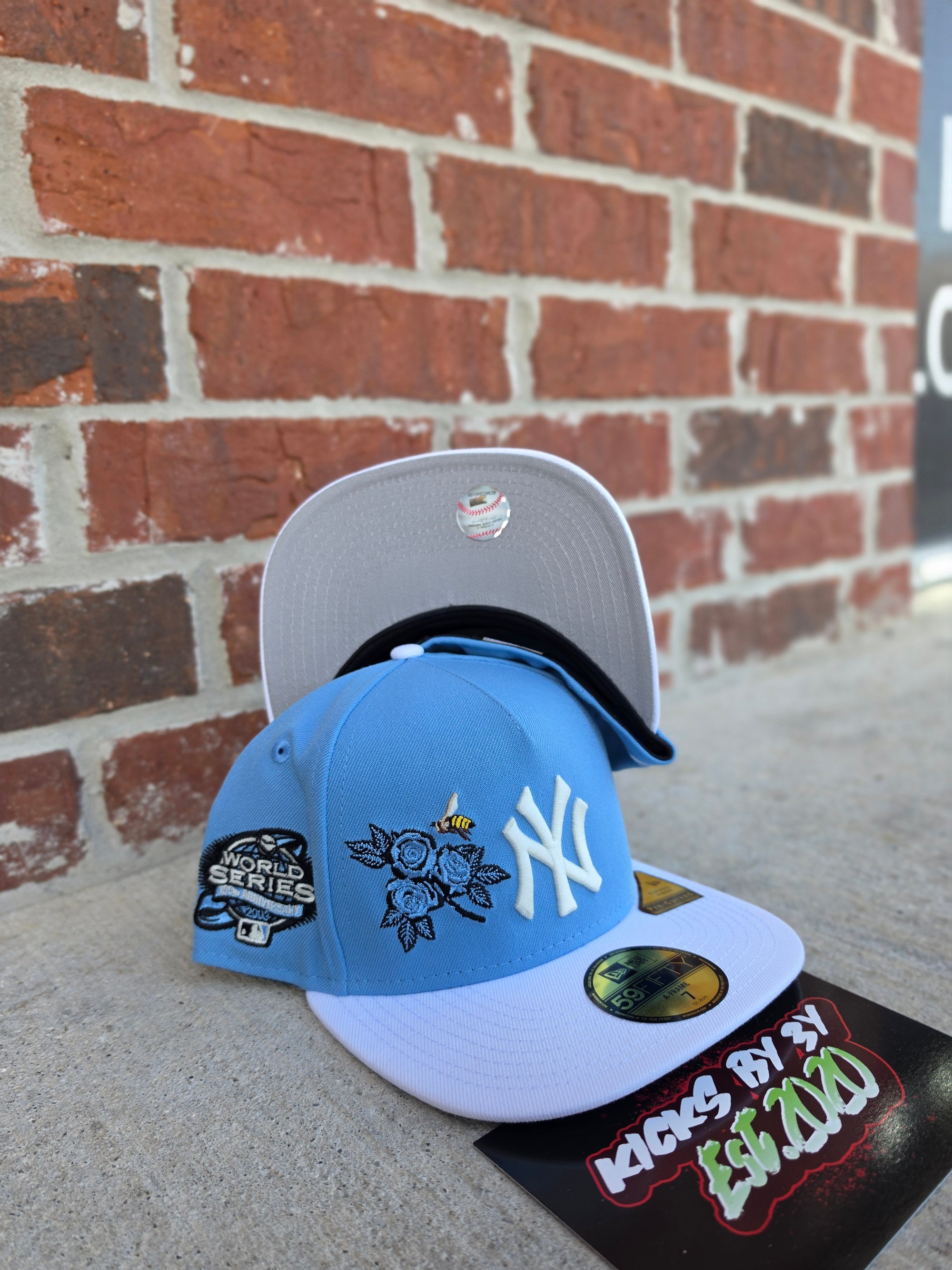 New Era 59Fifty Fitted A-Frame "New York Yankees" 100th Anniversary Flower Blue/White