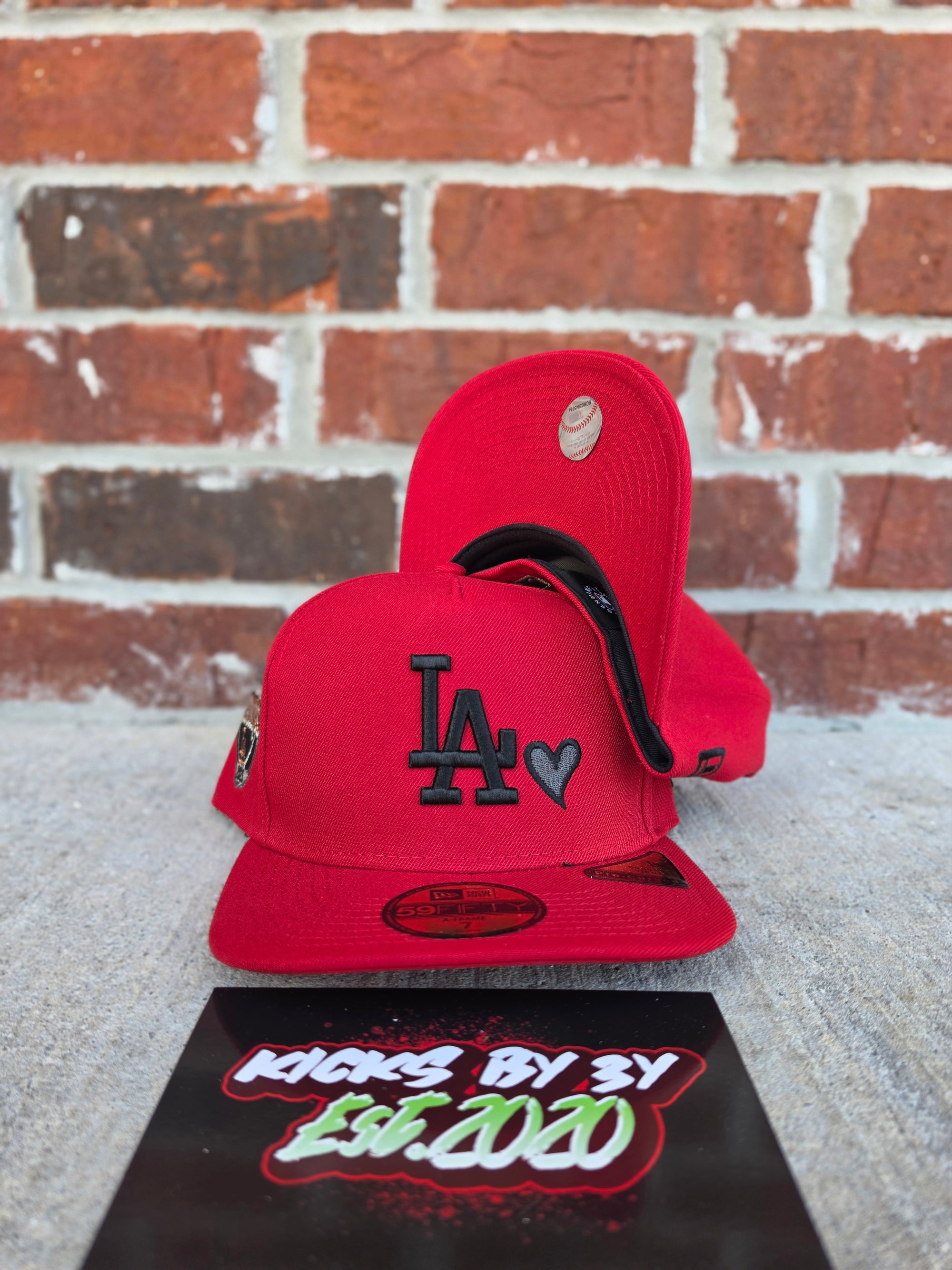 New Era 59Fifty Fitted A-Frame "Los Angeles Dodgers" Red/Love 24/25 Champions