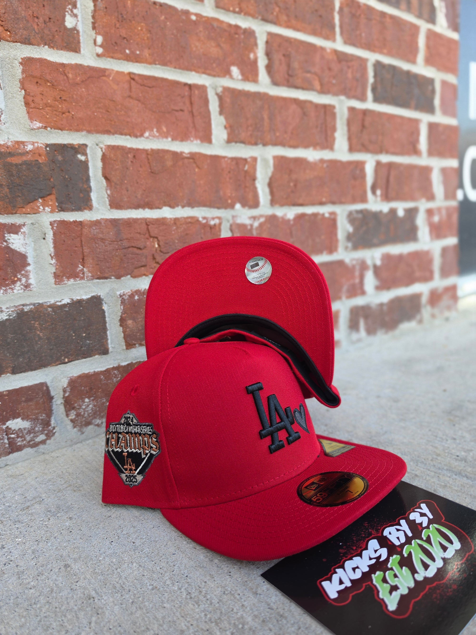 New Era 59Fifty Fitted A-Frame "Los Angeles Dodgers" Red/Love 24/25 Champions