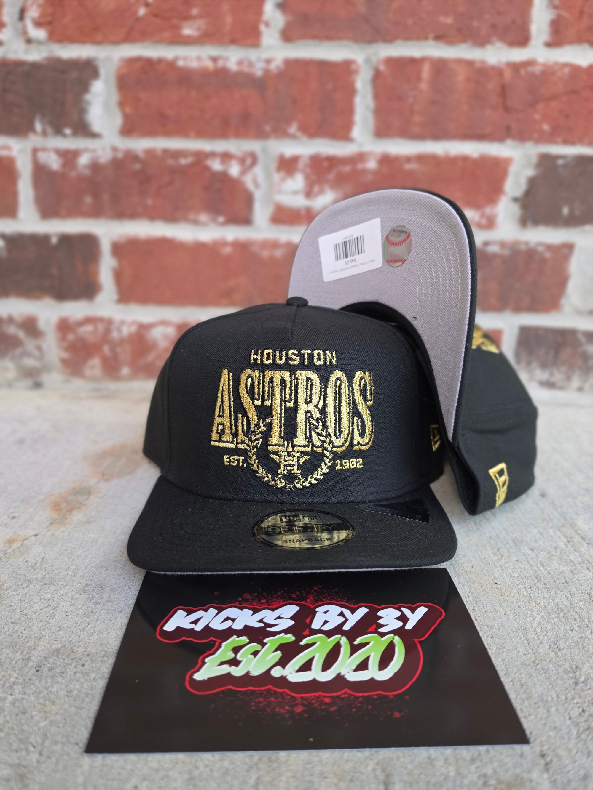 New Era 9Fifty Snapback A-FRAME "Houston Astros" 60936332 Black/Gold