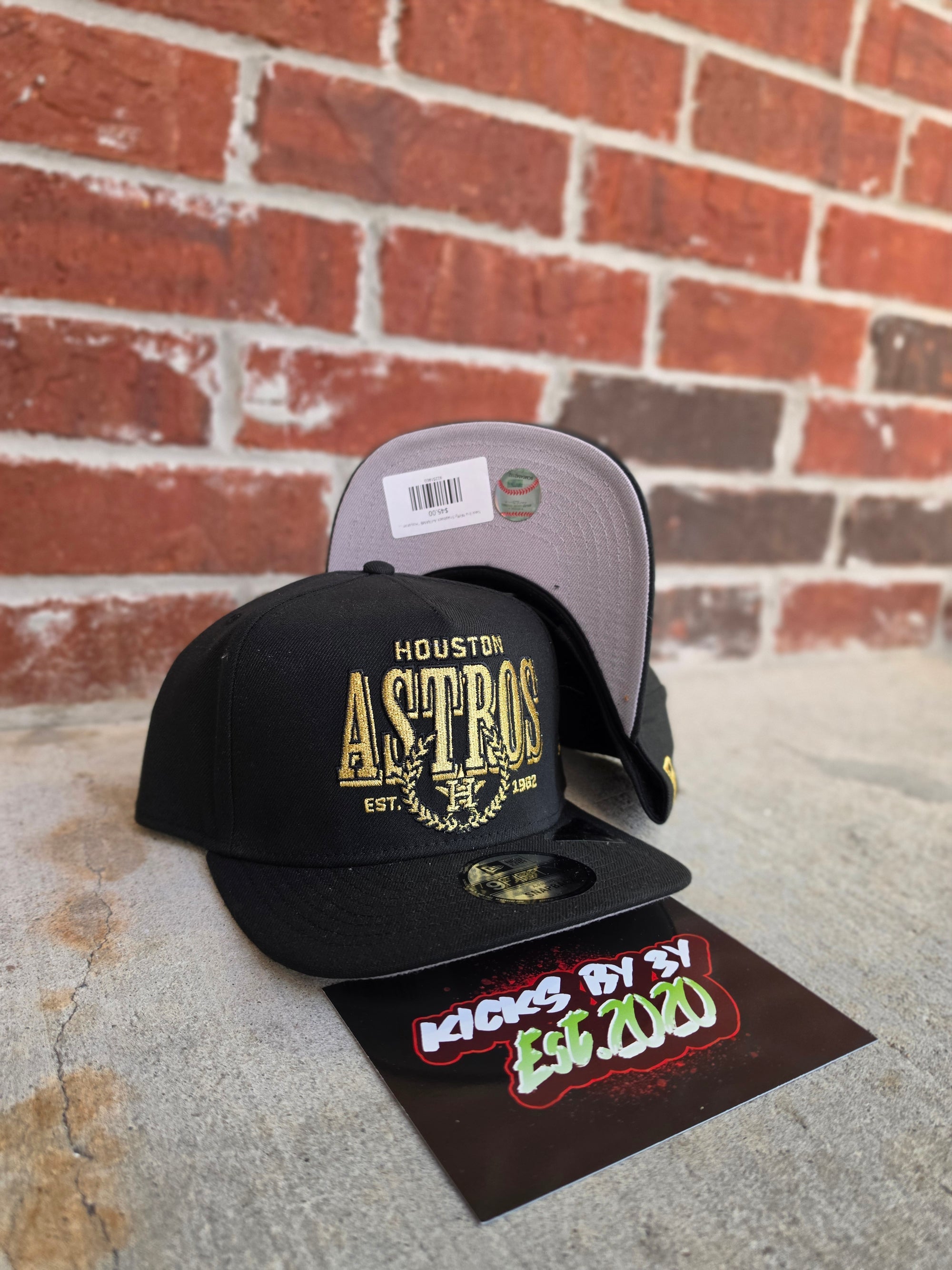 New Era 9Fifty Snapback A-FRAME "Houston Astros" 60936332 Black/Gold