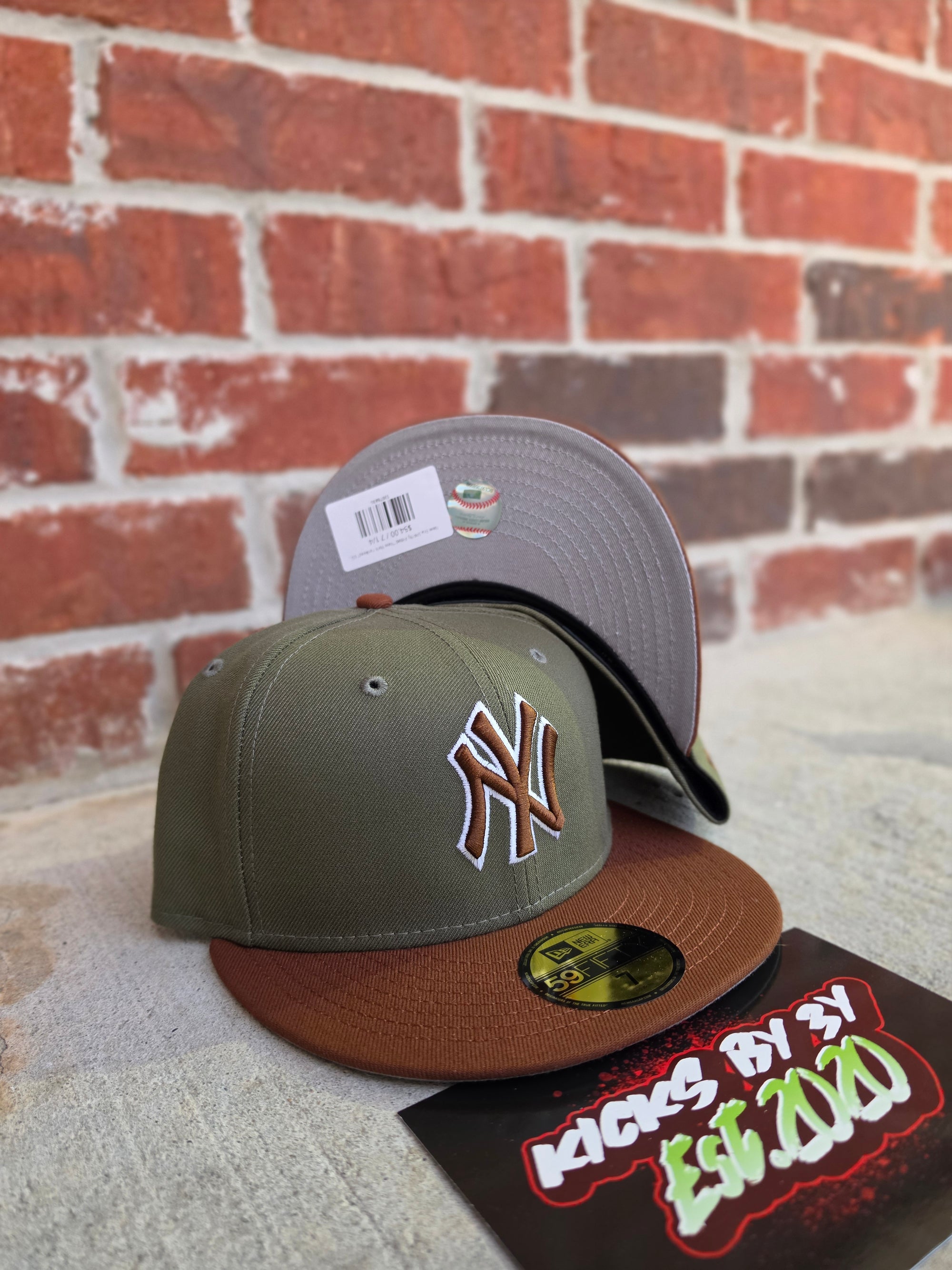 New Era 59Fifty Fitted "New York Yankees" 6090377 Brown/Olive