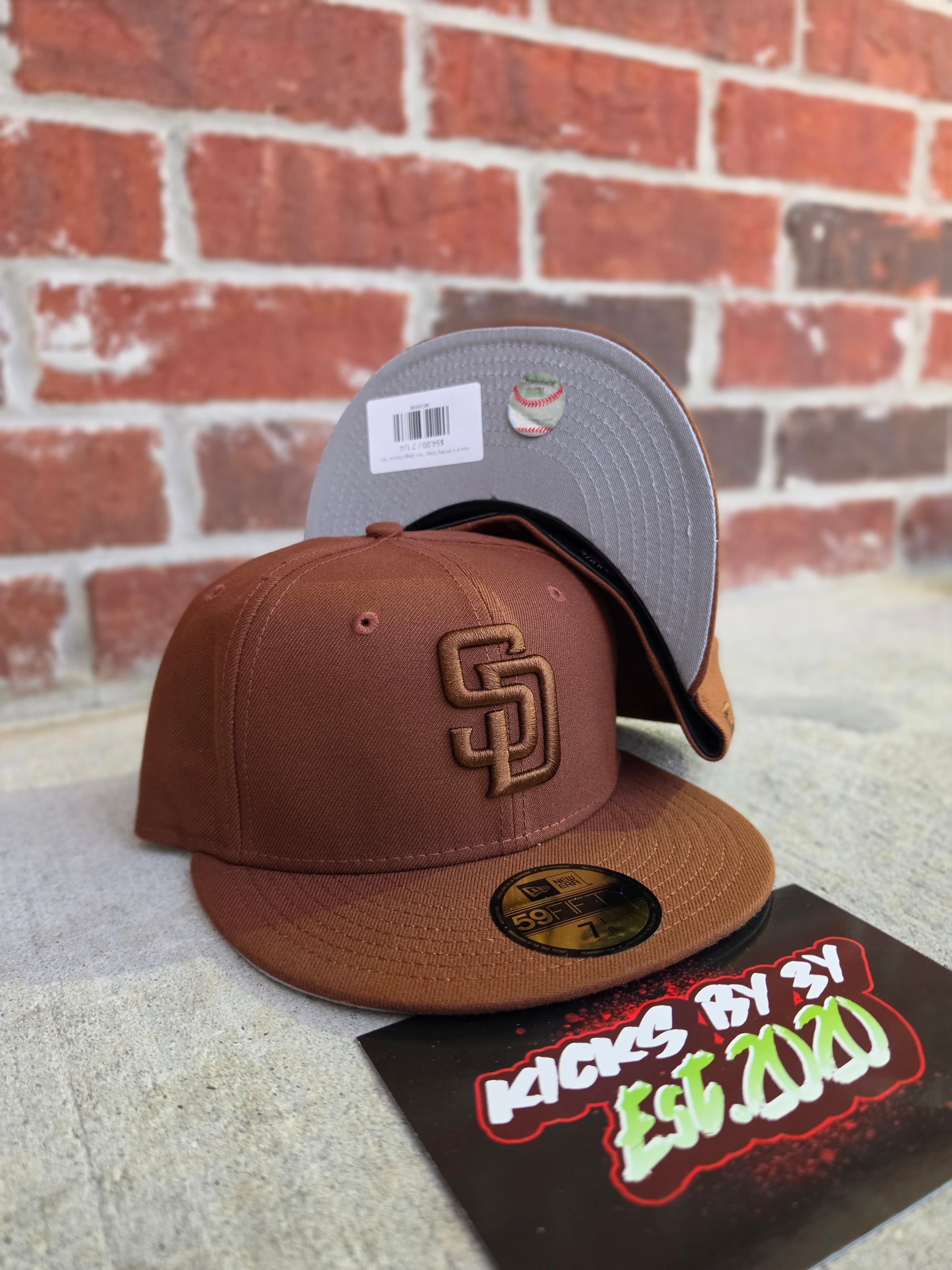 New Era 59Fifty Fitted "San Diego Padres" Mocha Brown 60904111