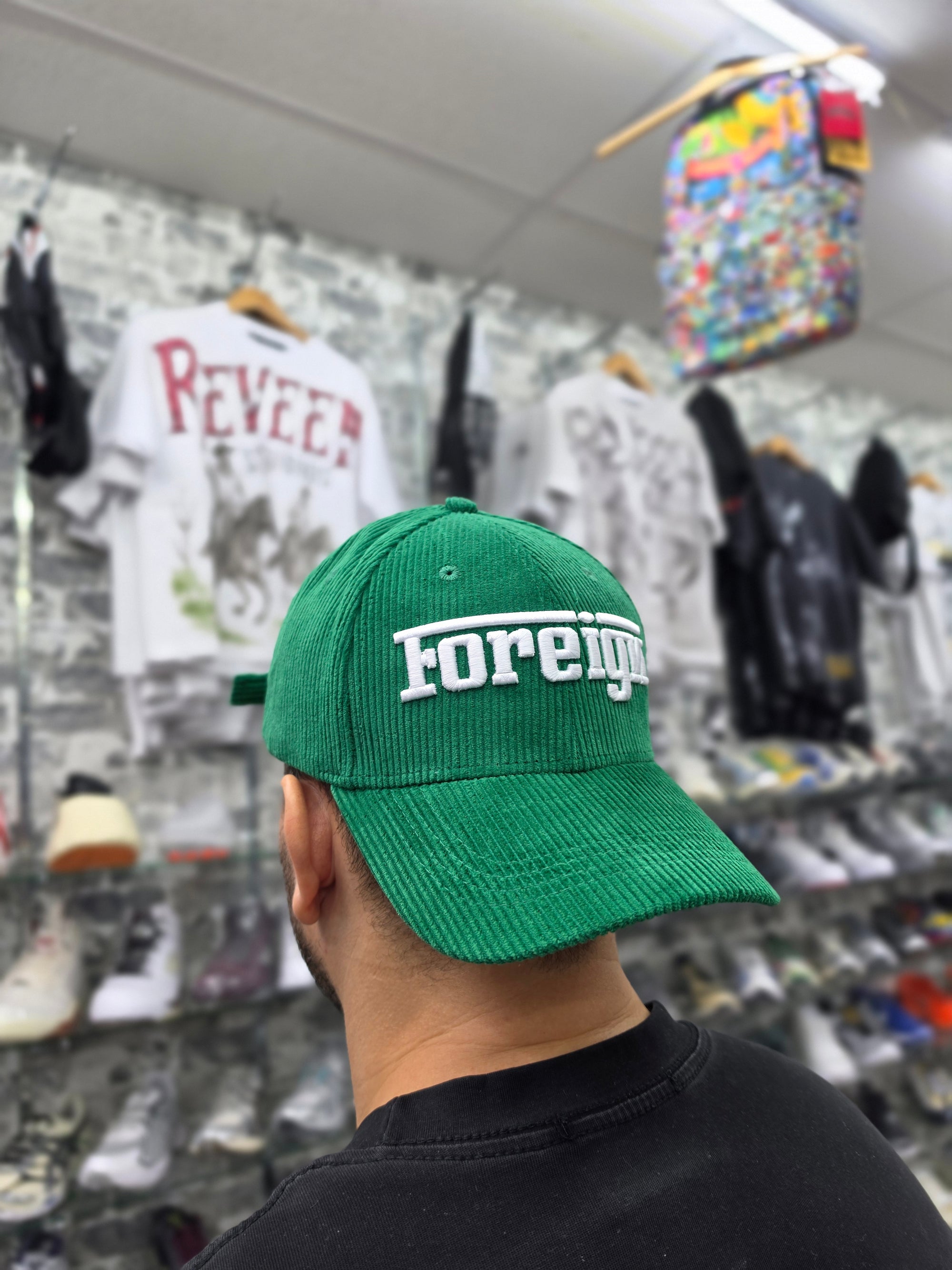 Foreign "Corduroy Logo Dad Hat" (Green)