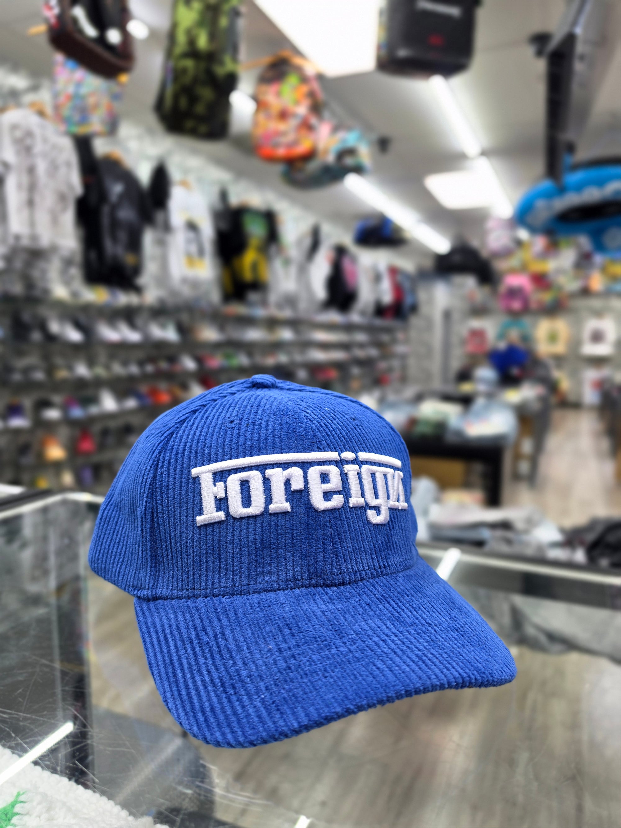 Foreign "Corduroy Logo Dad Hat" (Blue)
