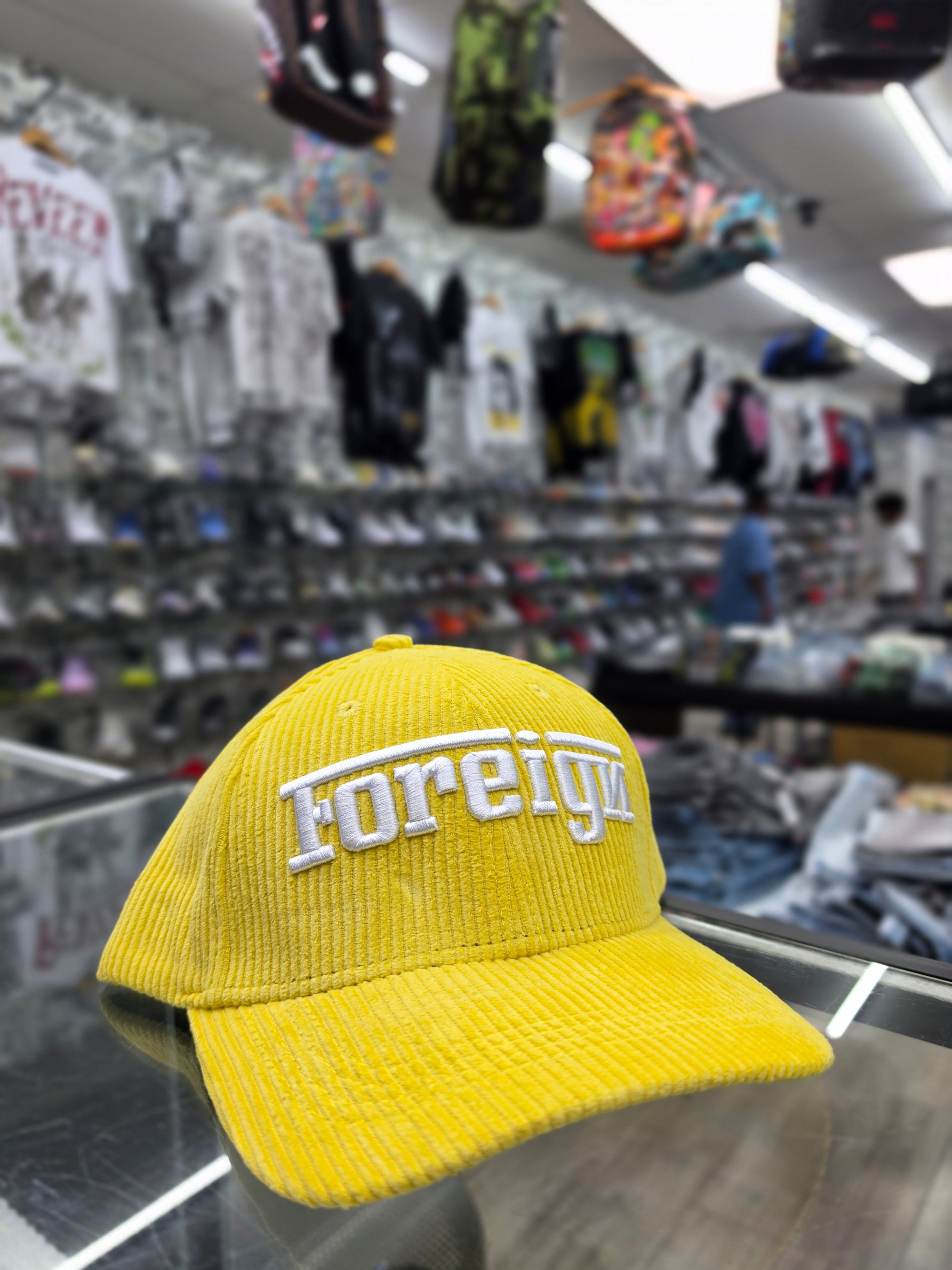 Foreign "Corduroy Logo Dad Hat" (Yellow)