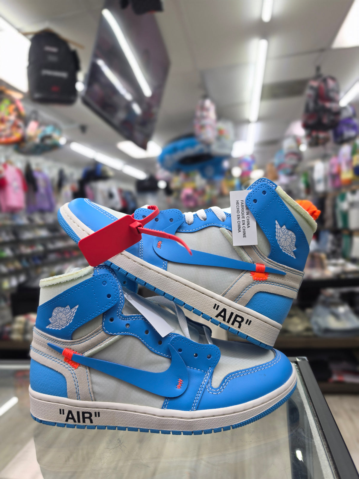 Air Jordan 1 x OFF WHITE "WHITE UNIVERSITY BLUE" AQ0818-148