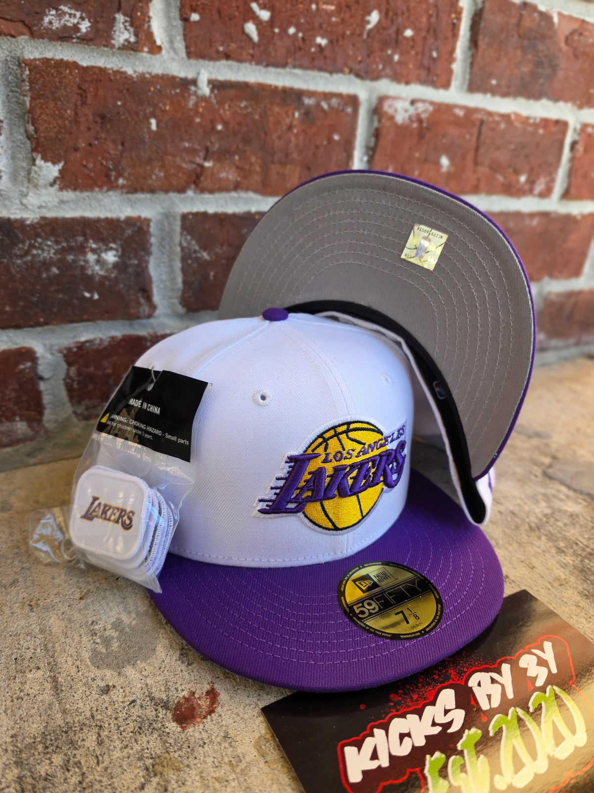 New Era 59Fifty Fitted  "LOS ANGELES LAKERS" 60968026 PATCHES PACK