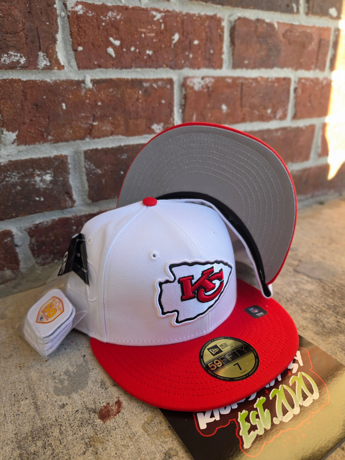 New Era 59Fifty Fitted  "KANSAS CITY CHIEFS" 60968021 PATCHES PACK