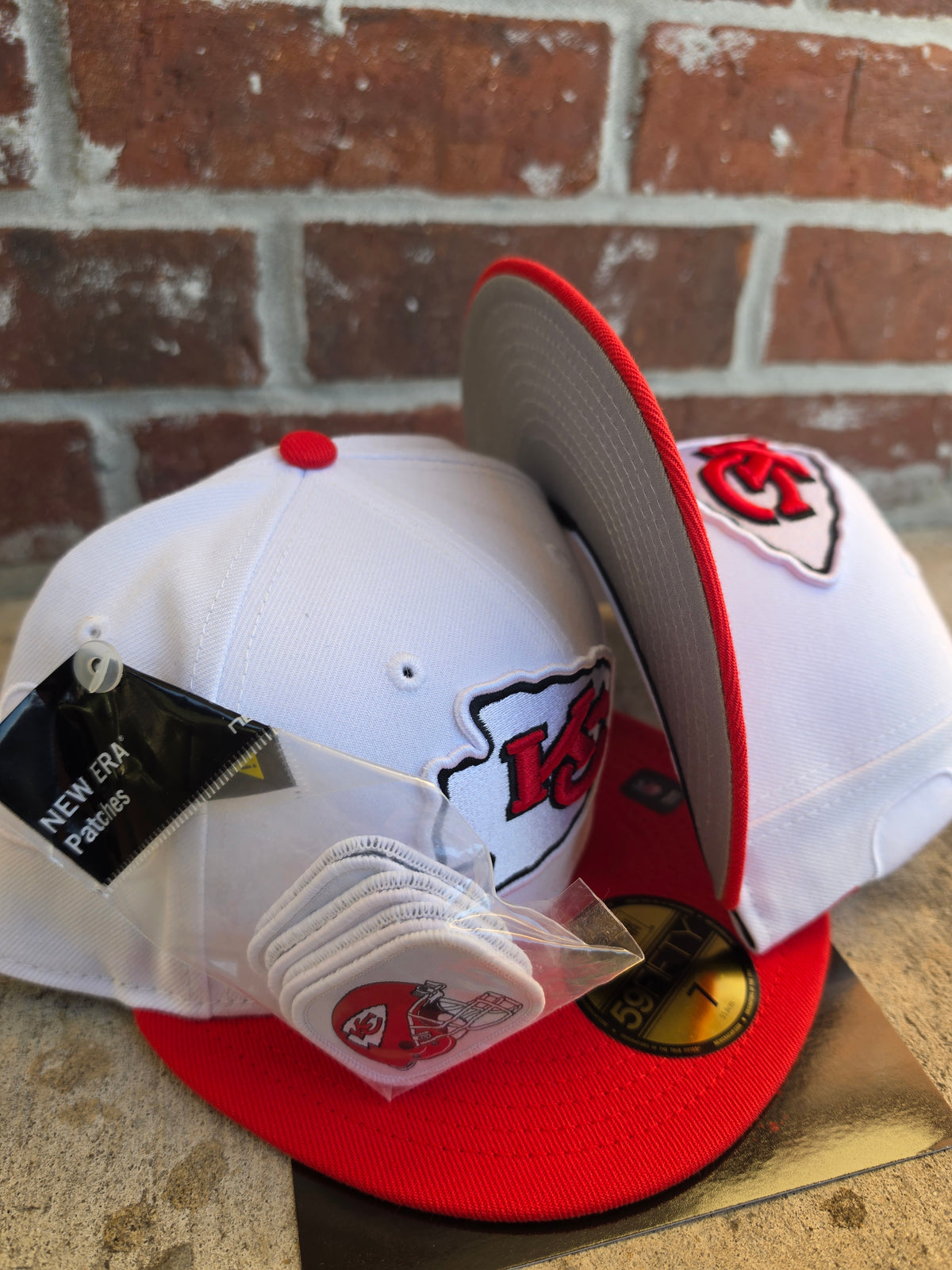 New Era 59Fifty Fitted  "KANSAS CITY CHIEFS" 60968021 PATCHES PACK