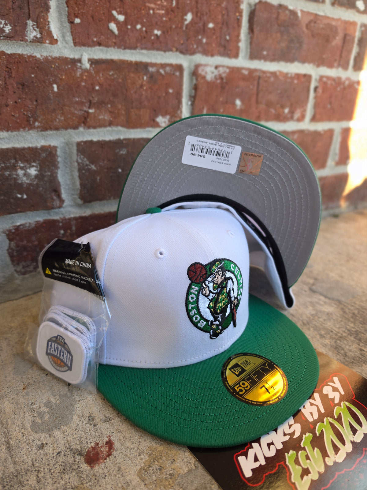 New Era 59Fifty Fitted  "BOSTON CELTICS" 60967996 PATCHES PACK