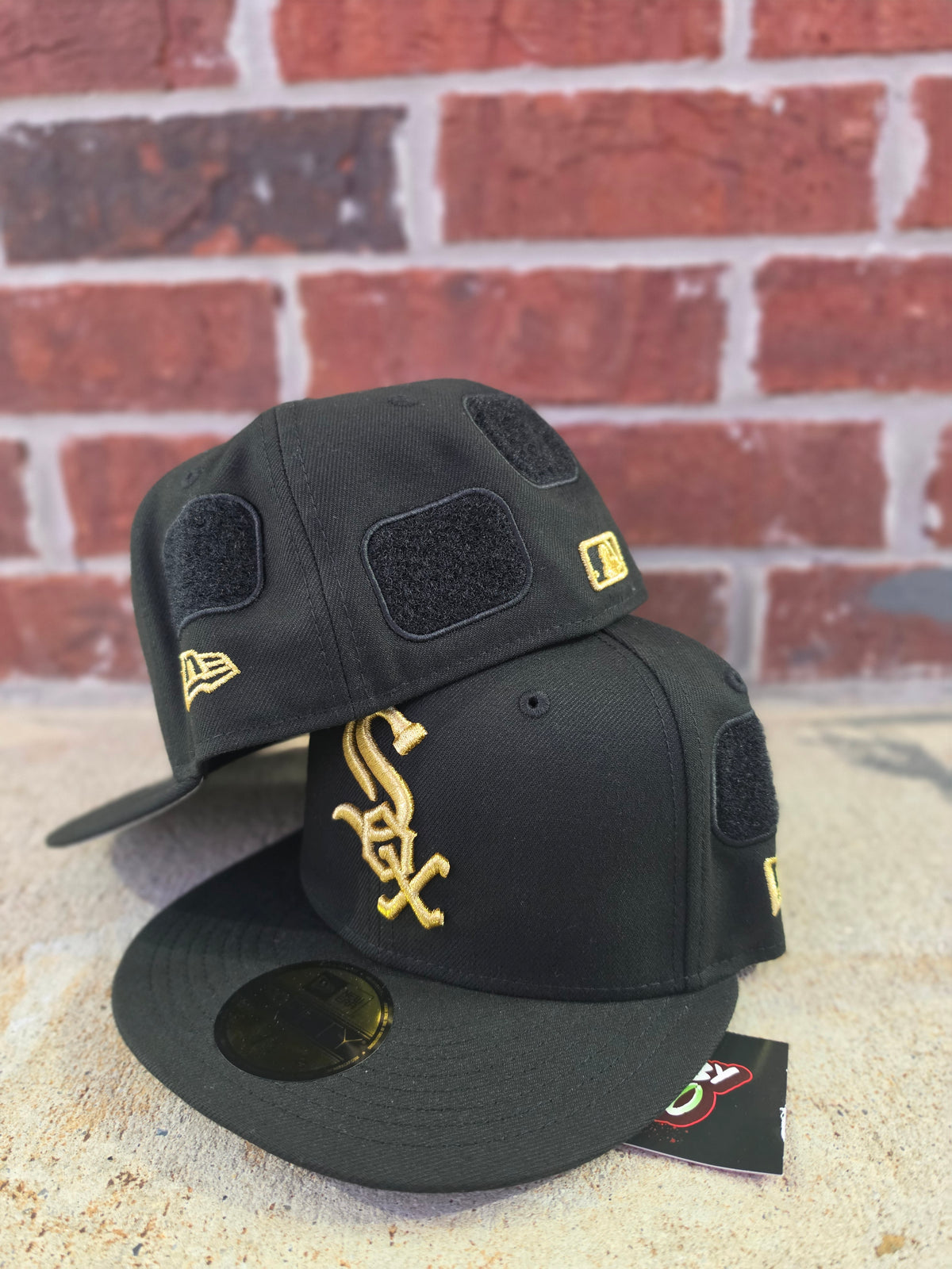 New Era 59Fifty Fitted Black "Chicago White Sox" 60968025 PATCHES PACK
