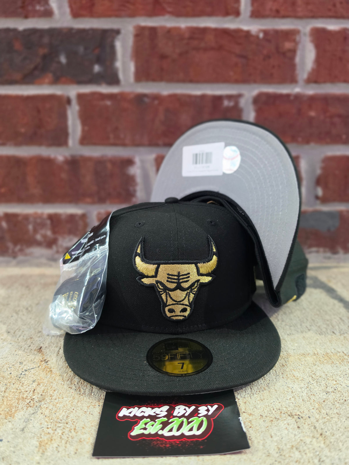 New Era 59Fifty Fitted Black "Chicago Bulls" 60968031 PATCHES PACK
