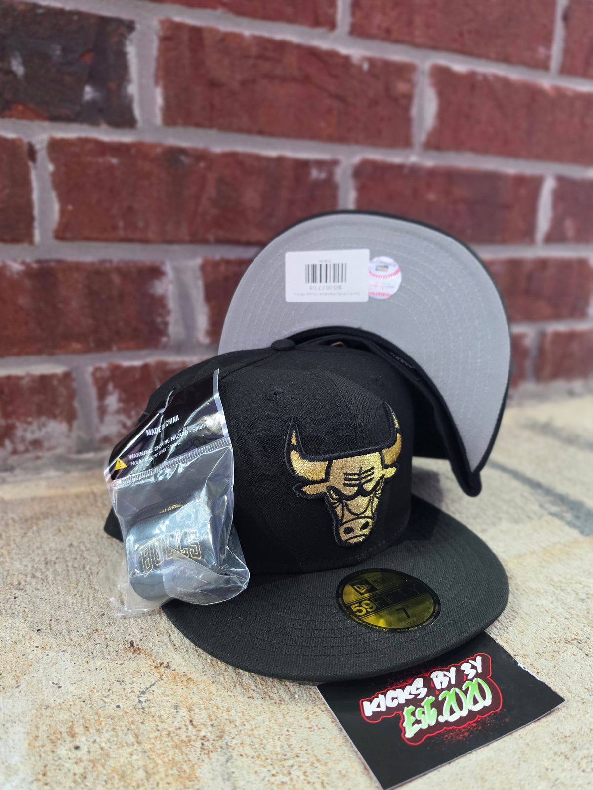 New Era 59Fifty Fitted Black "Chicago Bulls" 60968031 PATCHES PACK