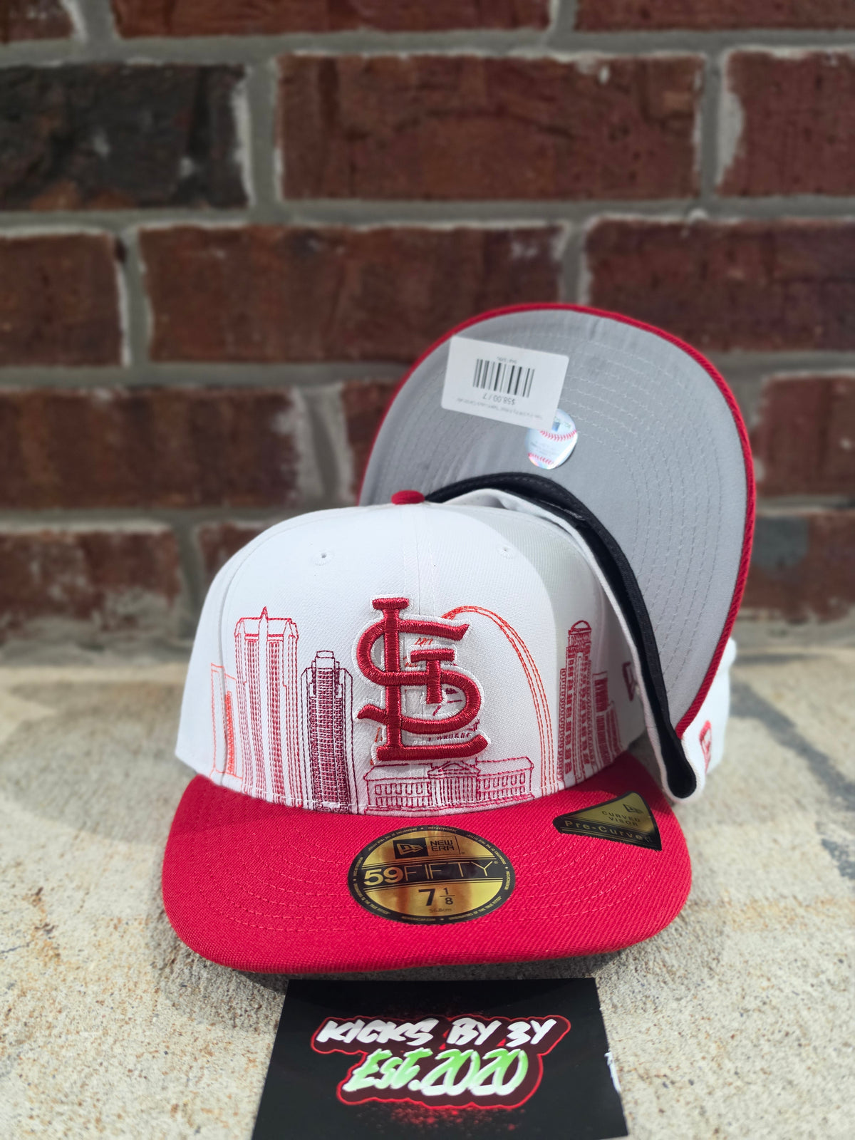 New Era 59Fifty Fitted "Saint Louis Cardinals" 60967645 Red Skyline