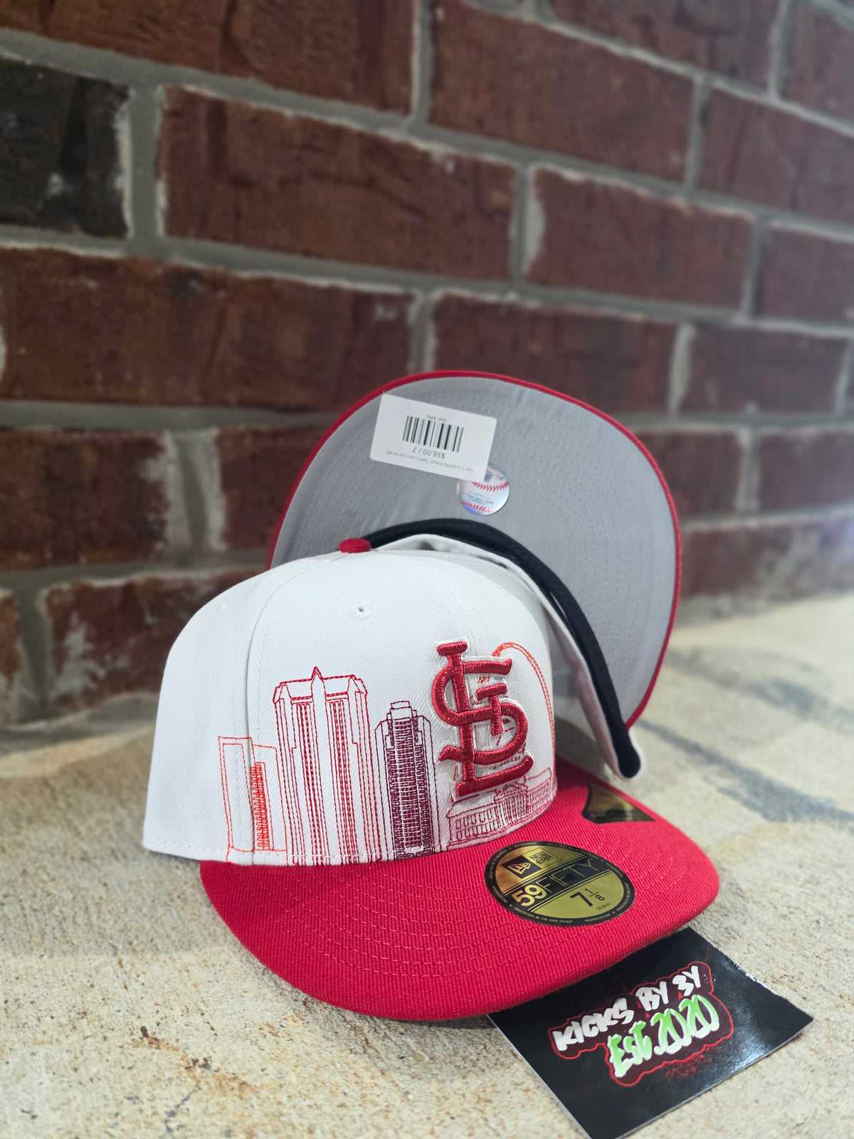 New Era 59Fifty Fitted "Saint Louis Cardinals" 60967645 Red Skyline