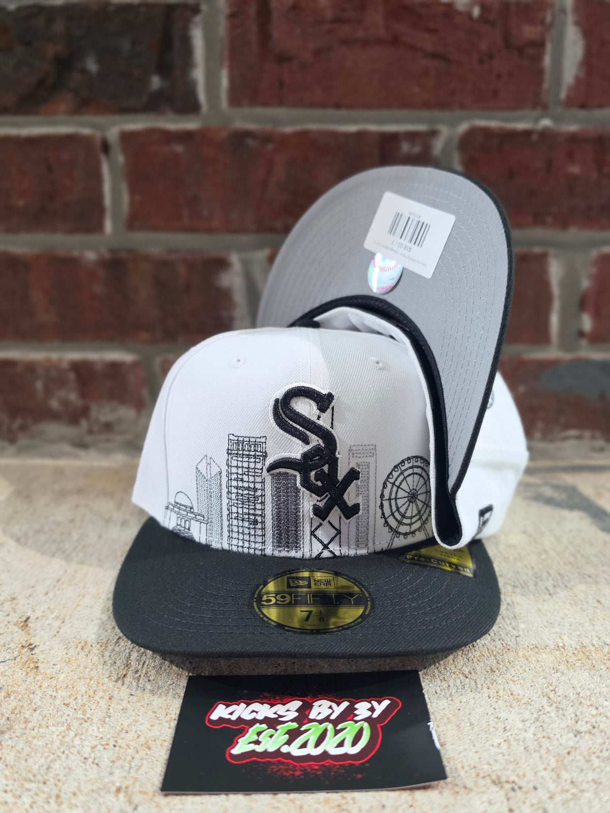 New Era 59Fifty Fitted "Chicago White Sox" 60967681 Black Skyline