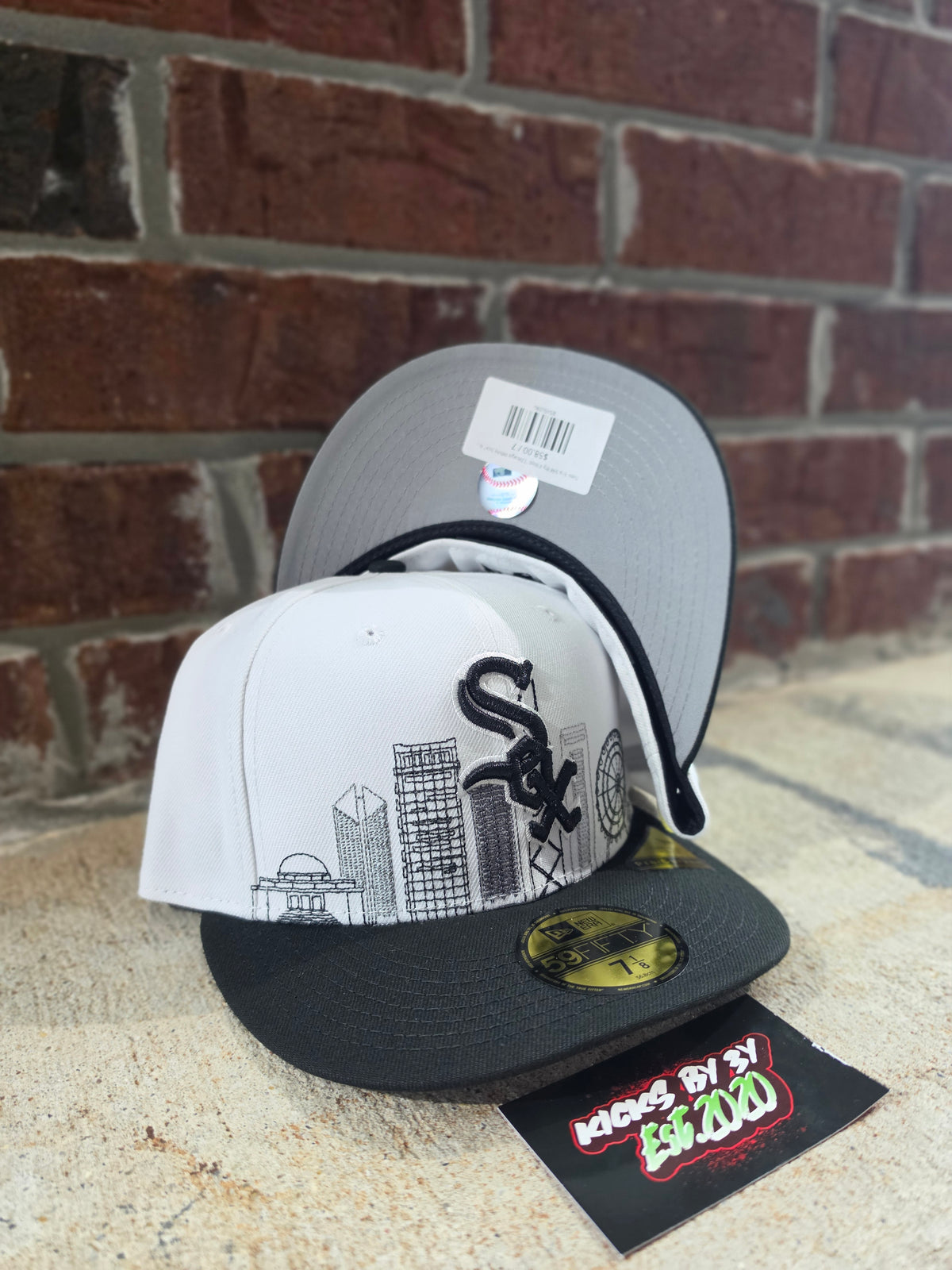 New Era 59Fifty Fitted "Chicago White Sox" 60967681 Black Skyline