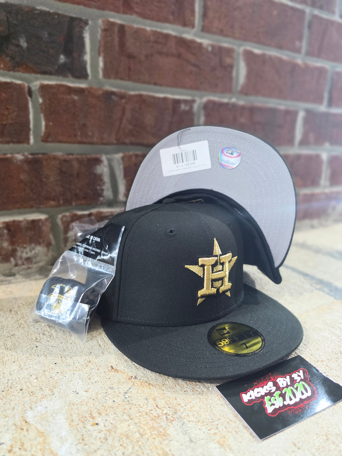 New Era 59Fifty Fitted Black "Houston Astros" 60968023 PATCHES PACK