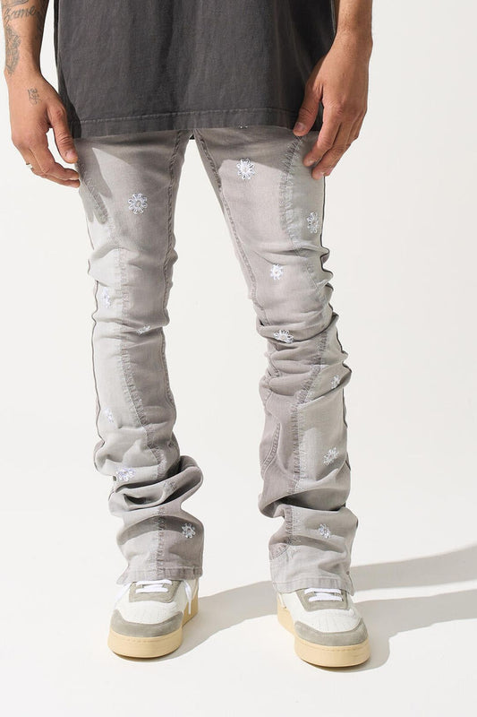 Serenede "Eden" Stacked Jeans (Grey)
