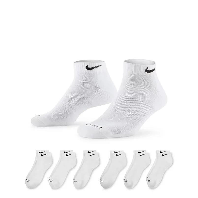 Nike Everyday Cushioned Training Low Socks (6 Pairs) (White)