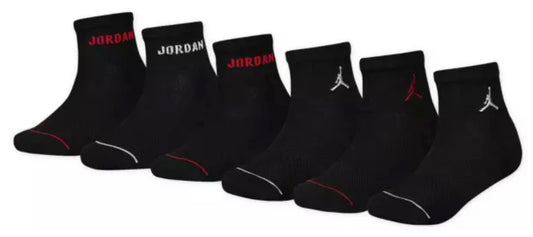 "jordan kids ankle socks - 6 pack