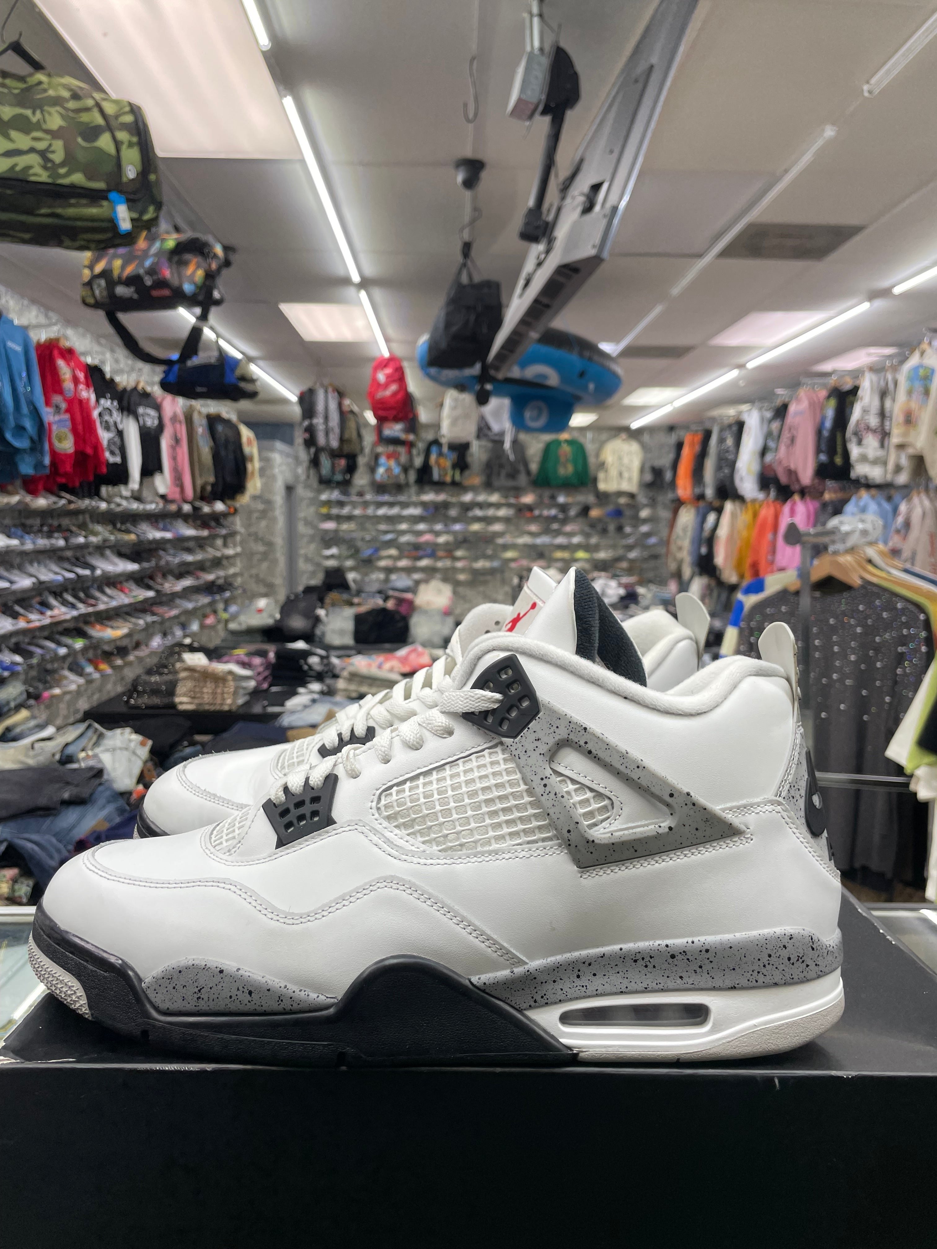 Air Jordan Retro 4 “White Cement” *Size 15 Preowned*