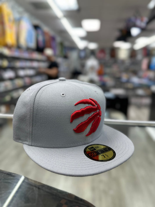 New Era 59Fifty Fitted " Toronto Raptors" (GREY/Red)