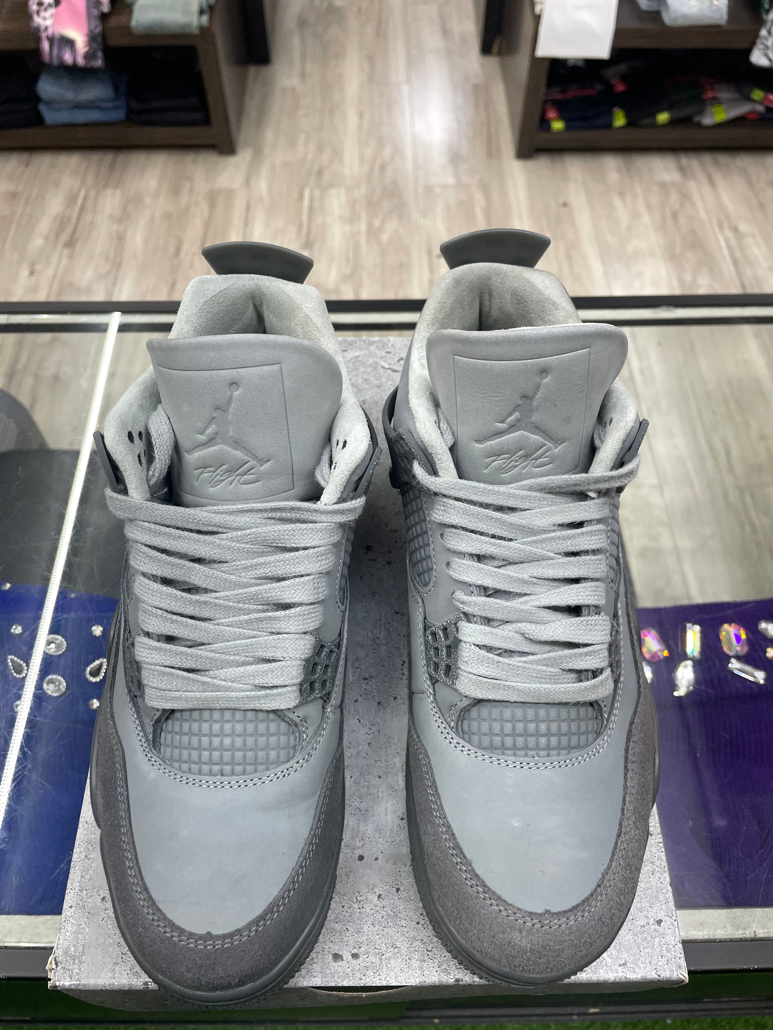 Air Jordan Retro 4 “Paris Olympic Wet Cement ” *Size 8 Preowned*