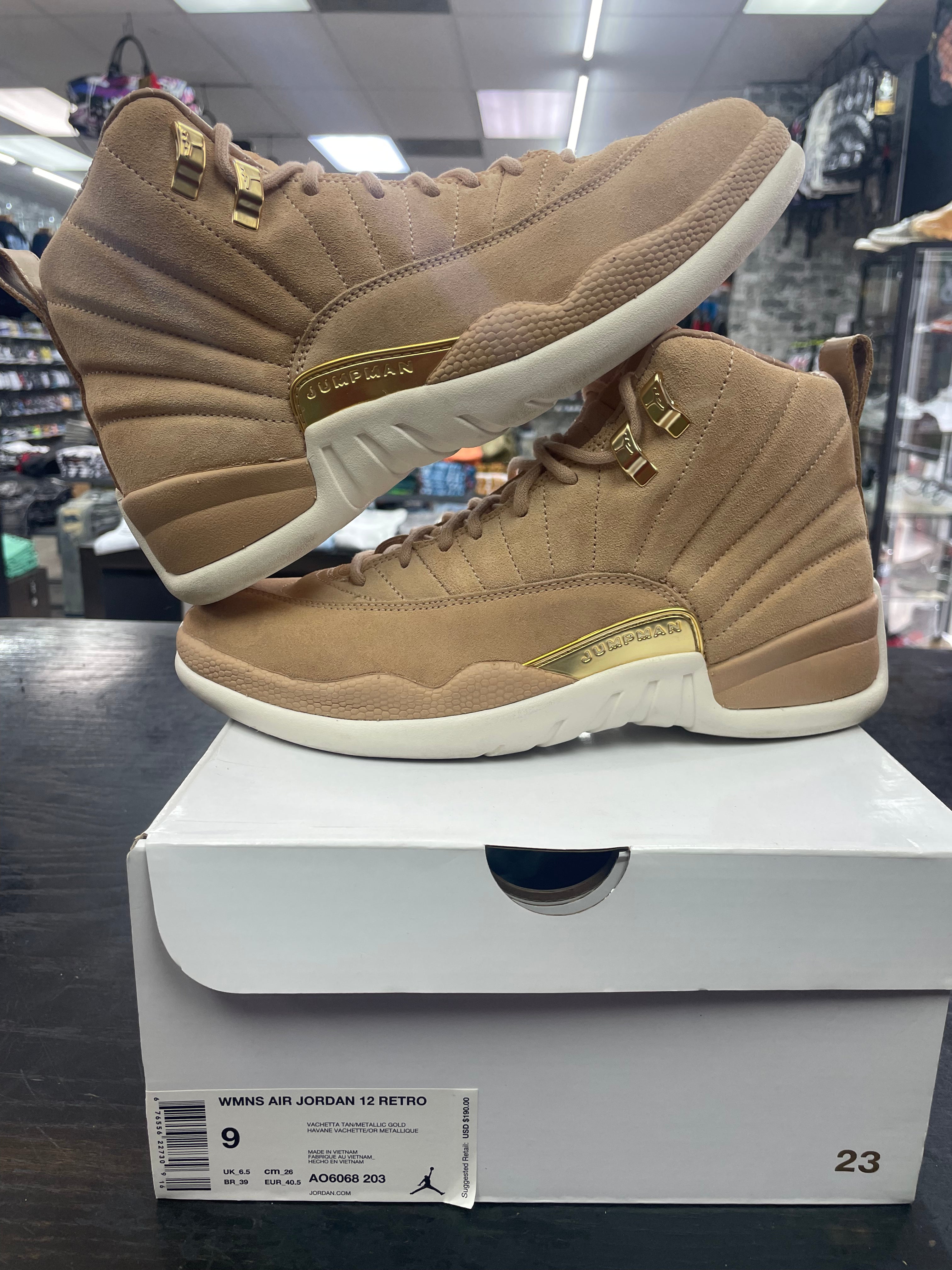 Air Jordan Retro 12 “Vacchette Tan” *Size 7.5 Preowned*