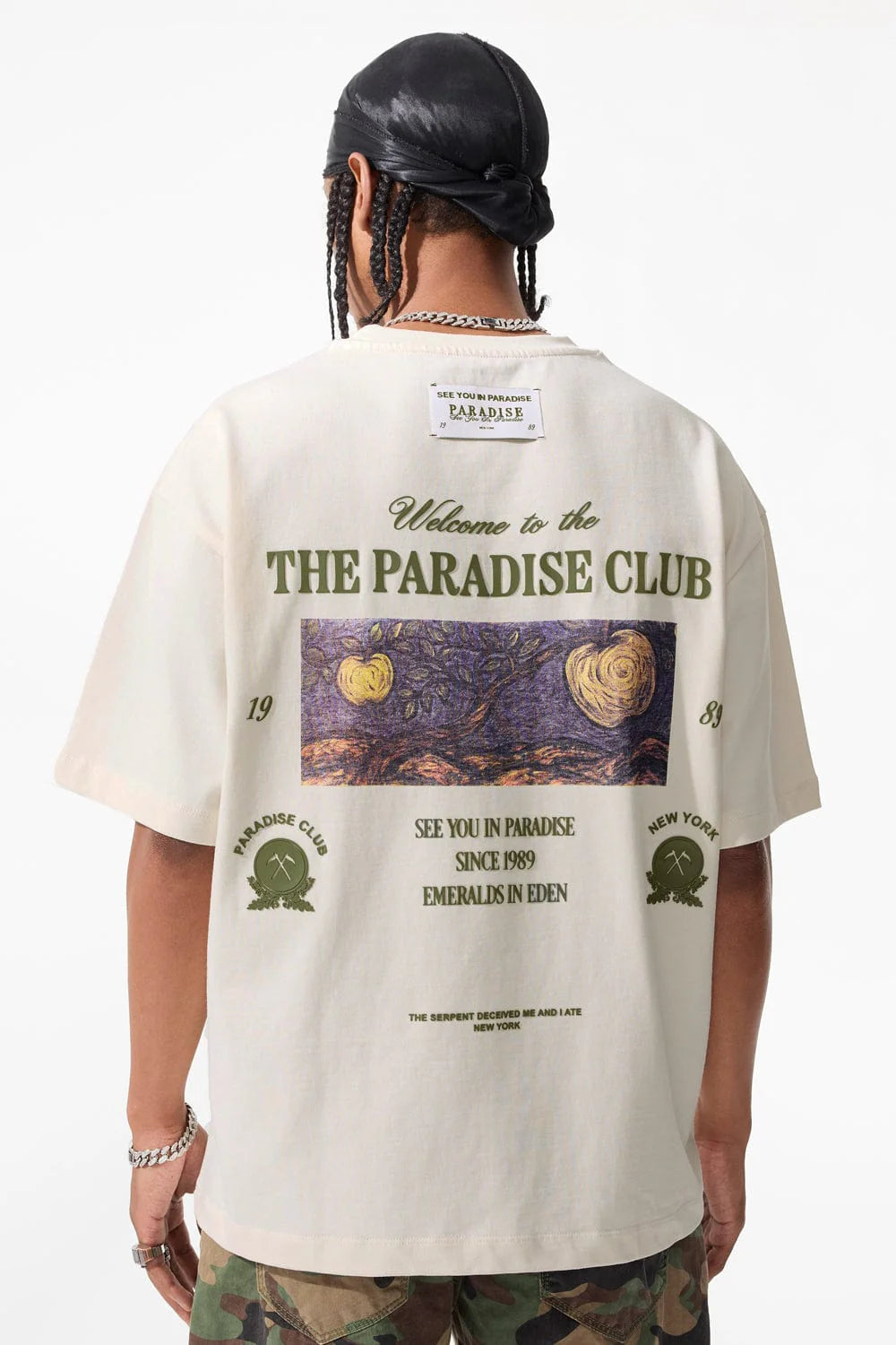 Jordan Craig "Emeralds in Eden Cropped Boxy T-Shirt"