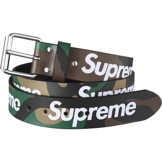 Supreme Repeat Leather Belt (SS24) Size Small