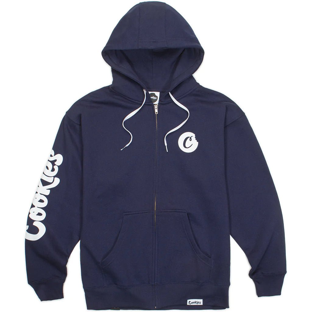 Cookies "C Bite Logo Zip Front Pullover Hoody" (Navy)