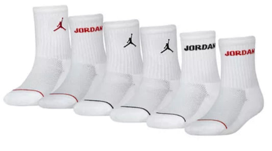 "jordan kids socks ankle - 6 pack"